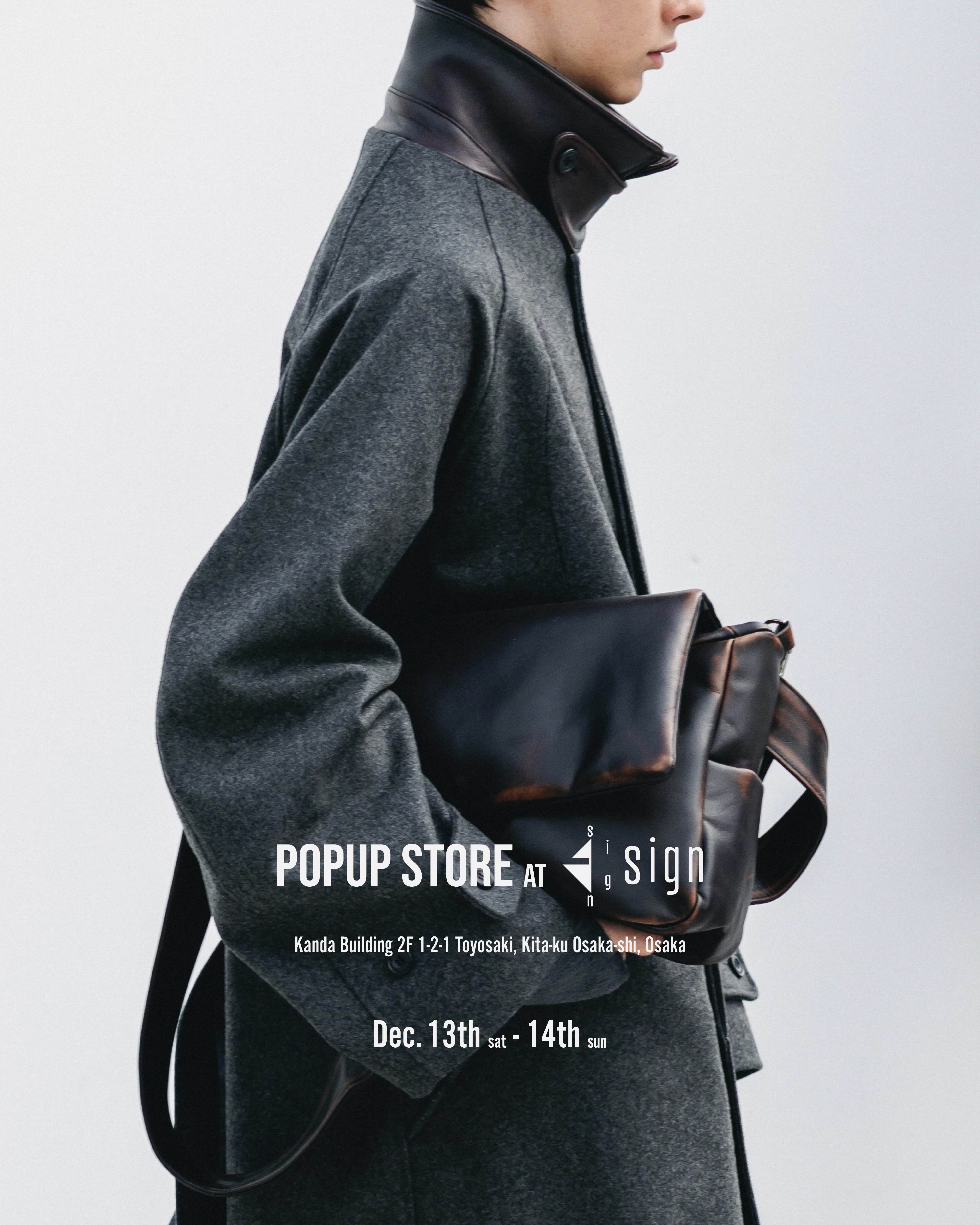 CLESSTE POP UP STORE IN OSAKA at sign