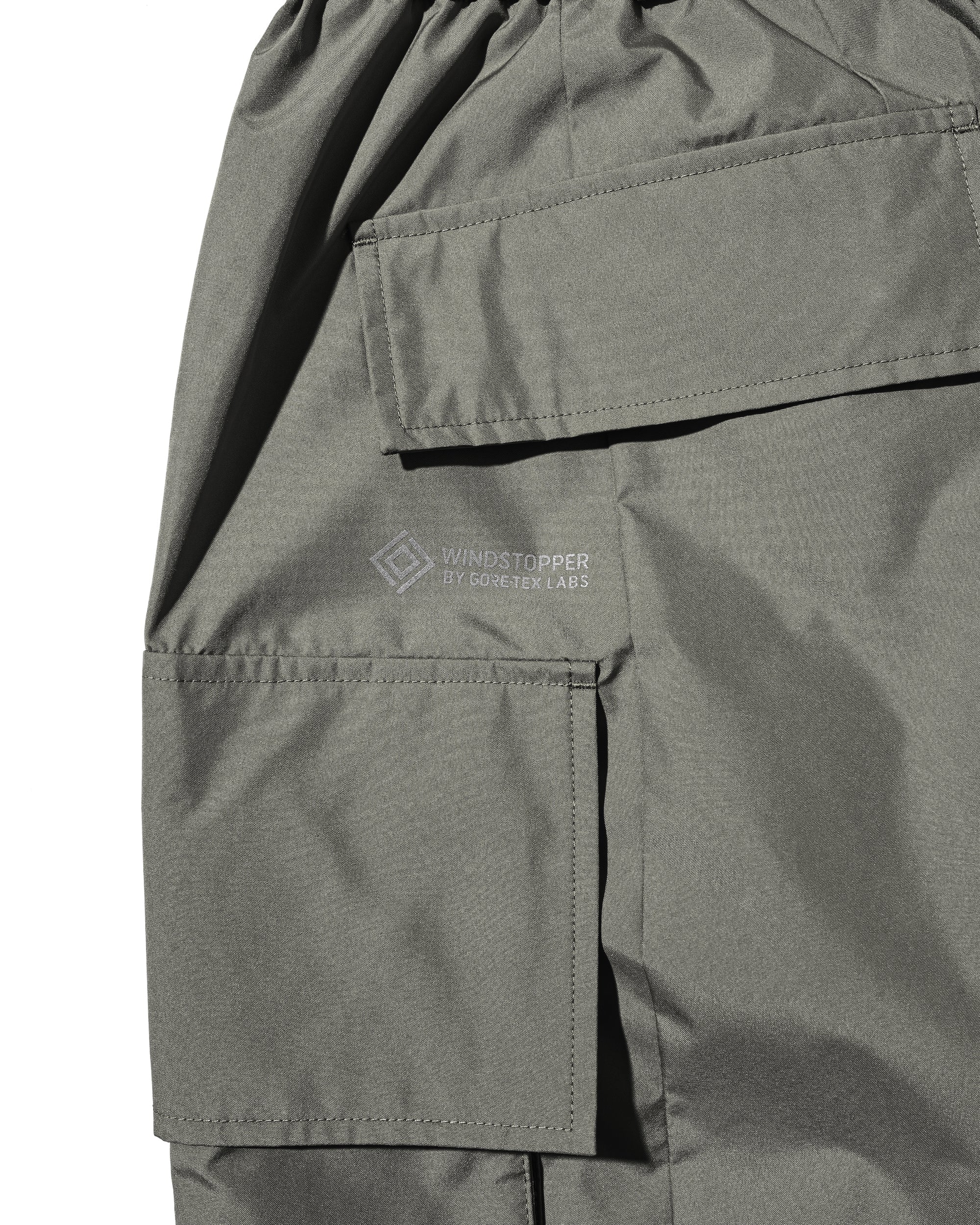 +PHENIX WINDSTOPPER® BY GORE-TEX LABS CITY MEGA POCKET BALLOON CARGO HALF PANTS (ASPHALT GRAY)