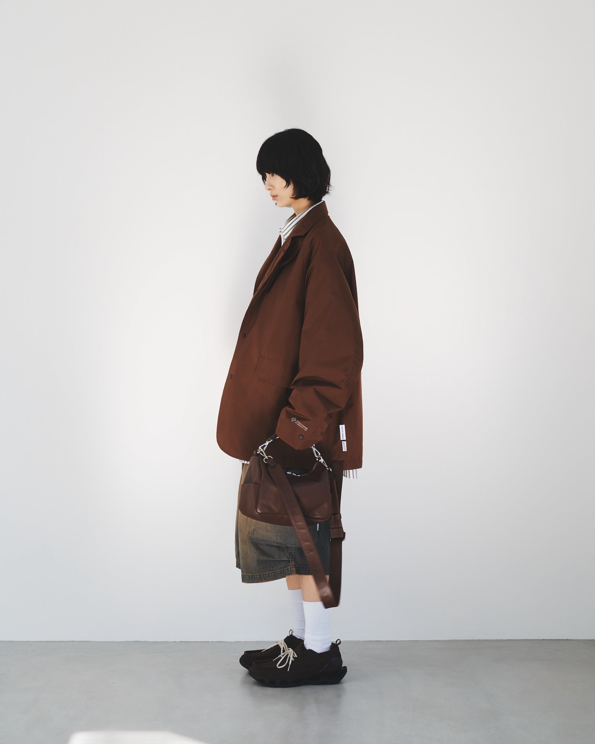 【7.29 WED 20:00- IN STOCK】LEATHER DAYOFF BAG MINI (BROWN)