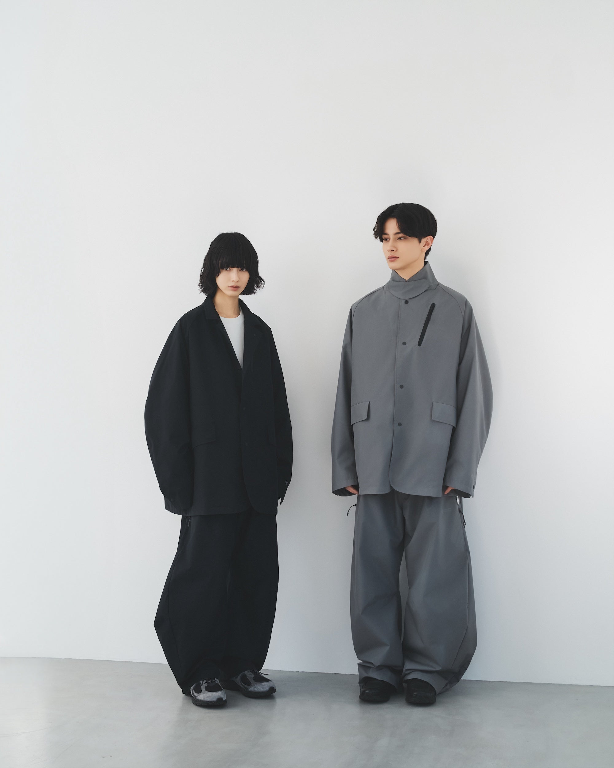 【1.31 SAT 20:00- IN STOCK】+phenix WINDSTOPPER® by GORE-TEX LABS CITY BARREL LEG PANTS (CHARCOAL GRAY)