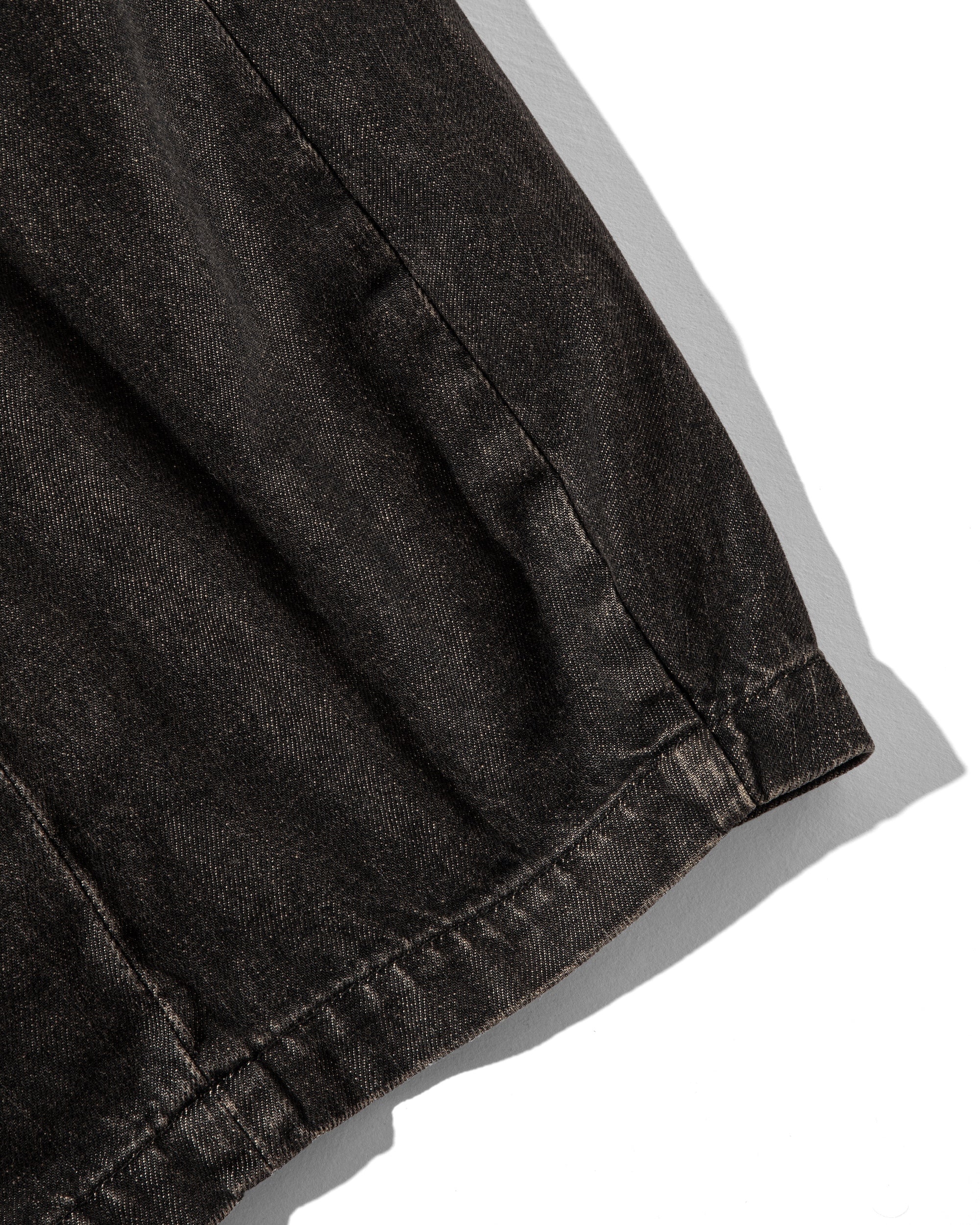 VINTAGE DYED SELVEDGE DENIM MASSIVE TWISTED PANTS (VINTAGE BLACK)
