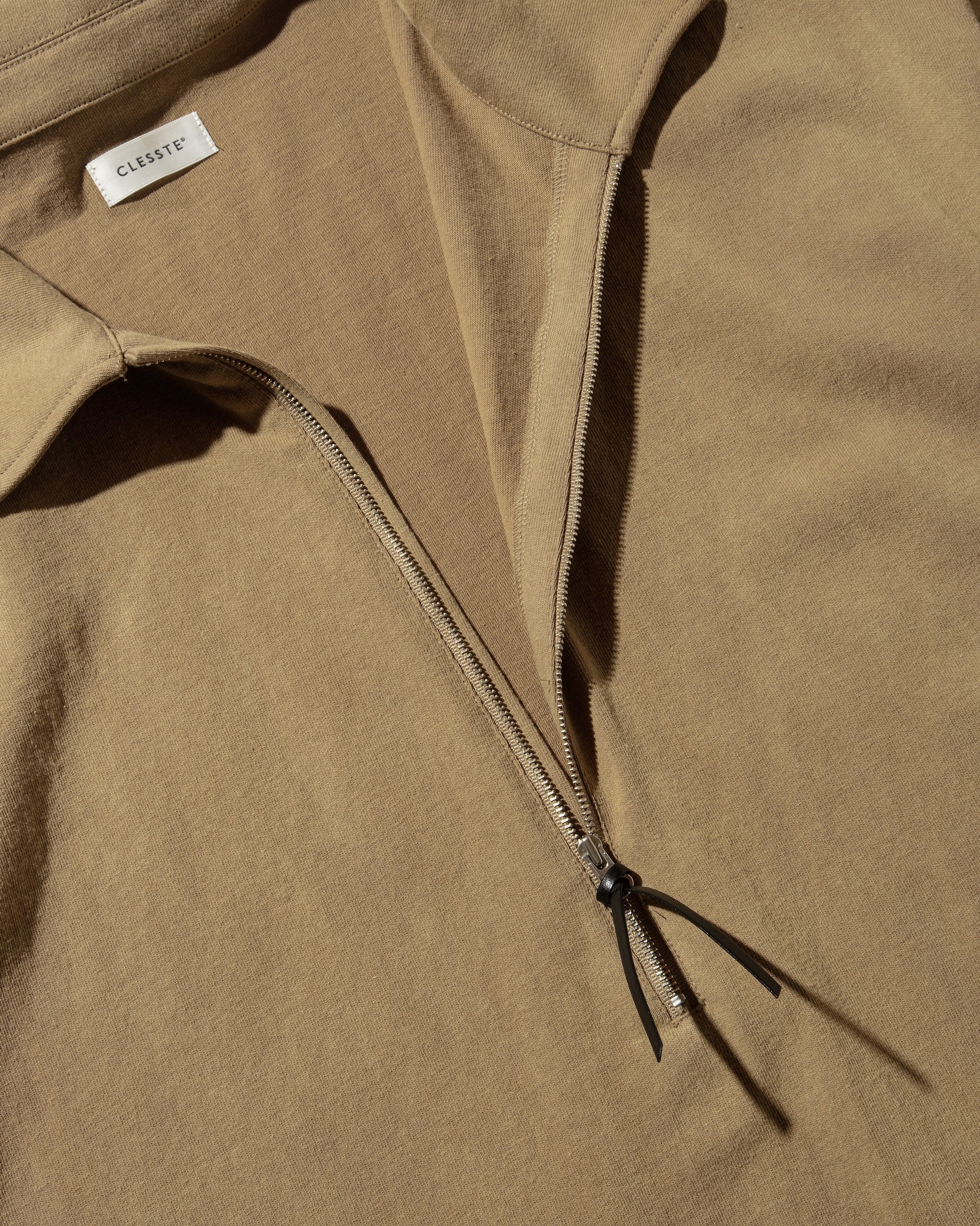 CITY S/S HALF ZIP SHIRT (BEIGE)