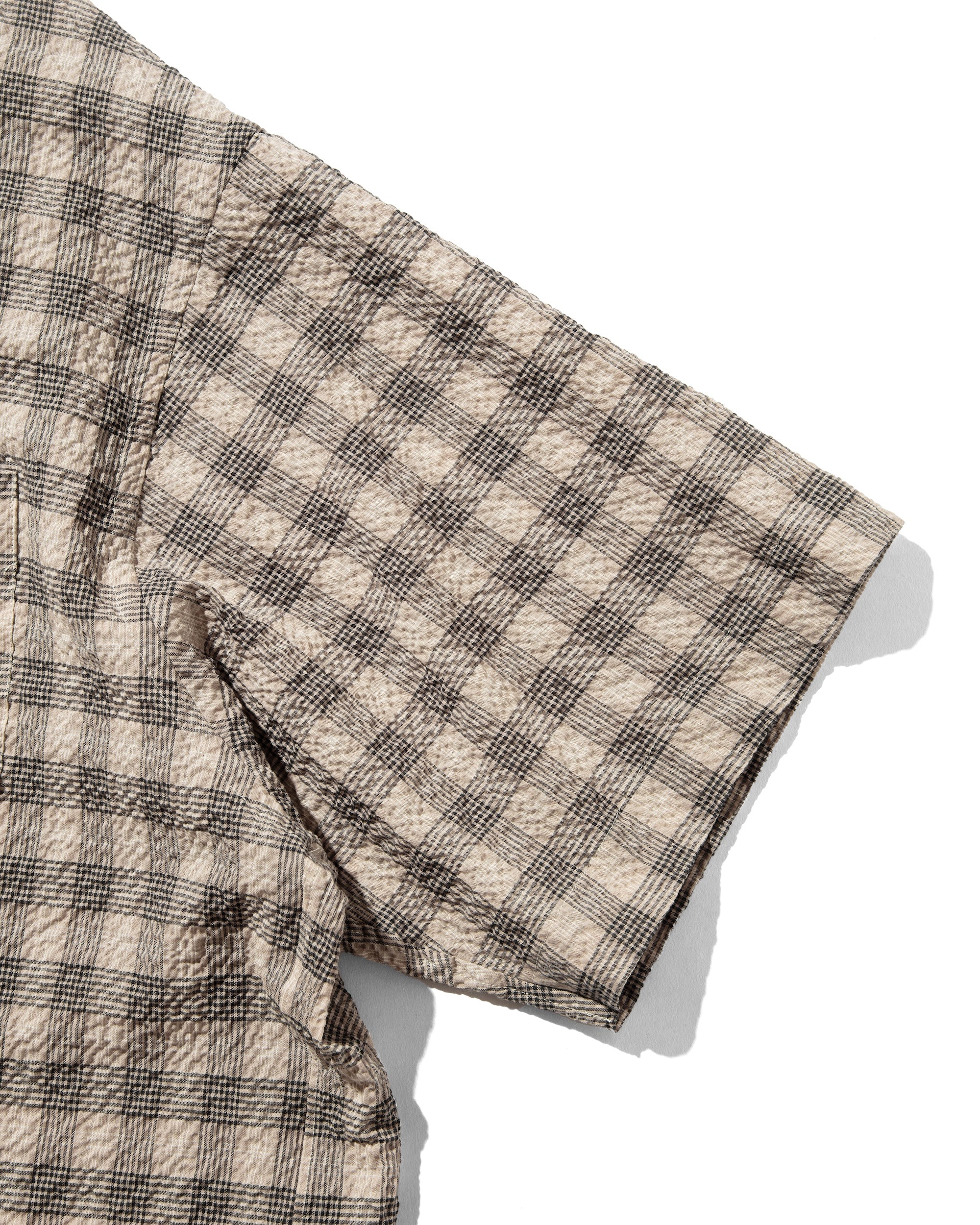 【6.25 WED 20:00- IN STOCK】PLAID SUCKER CLASSIC CITY S/S SHIRT (BEIGE)