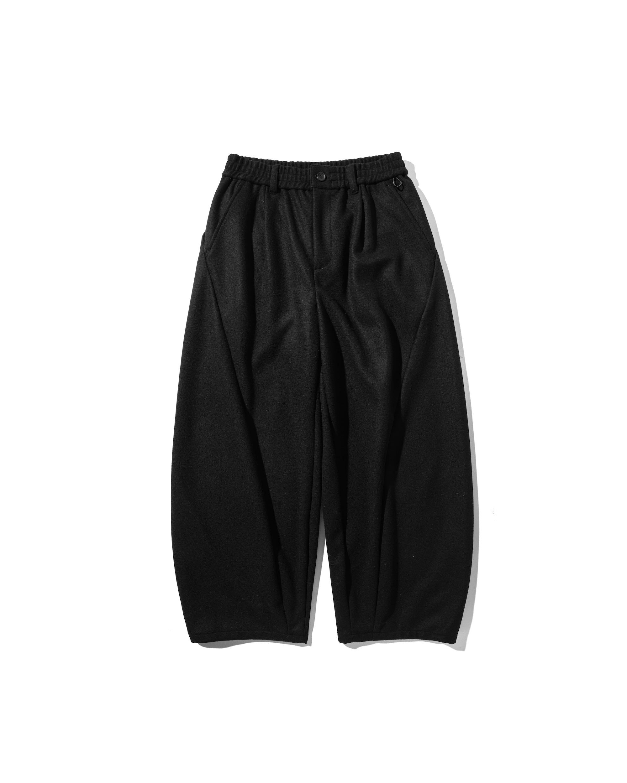 WOOL MELTON MASSIVE TWISTED PANTS