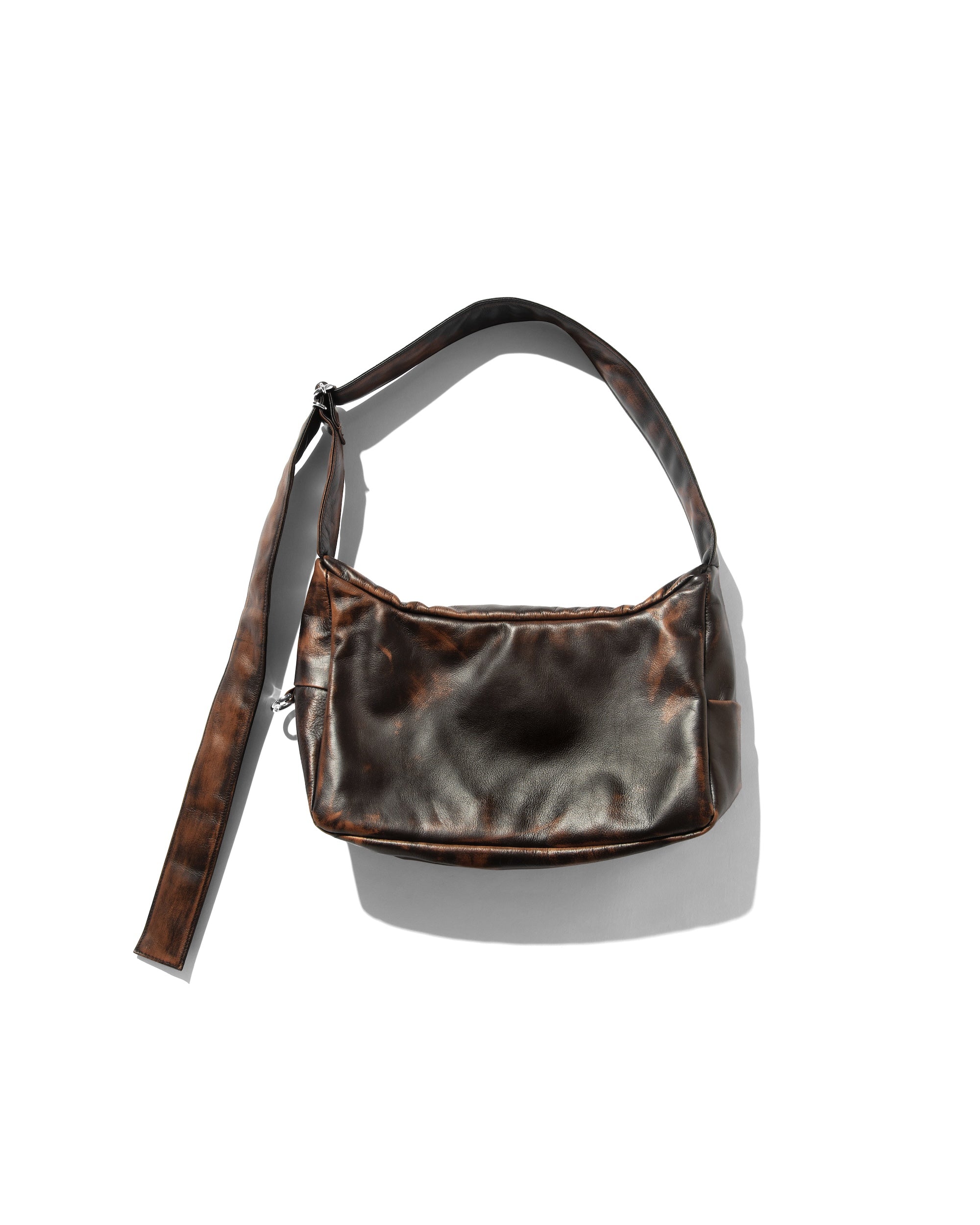 VINTAGE LEATHER HOLIDAY BAG (BROWN)