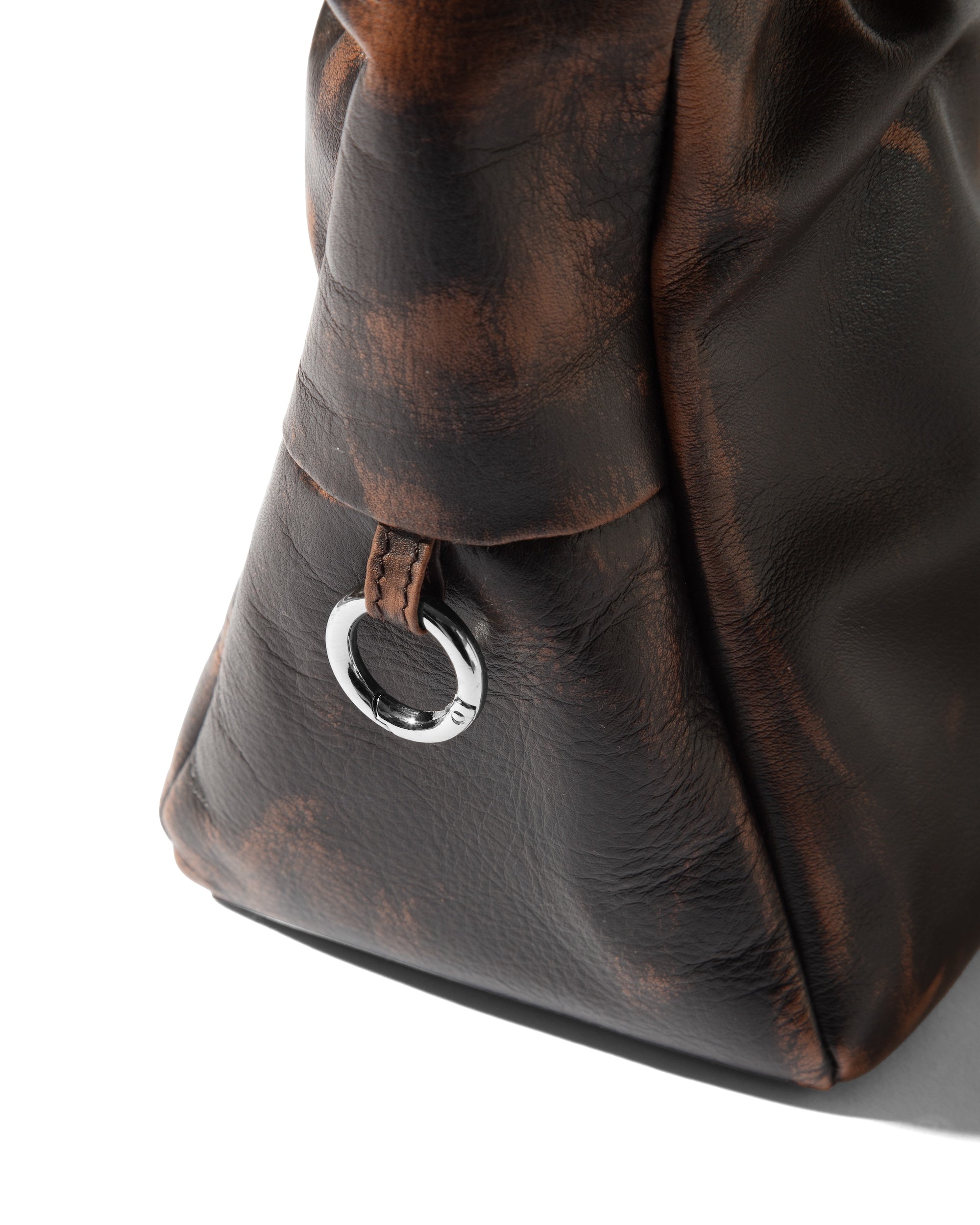 VINTAGE LEATHER HOLIDAY BAG (BROWN)