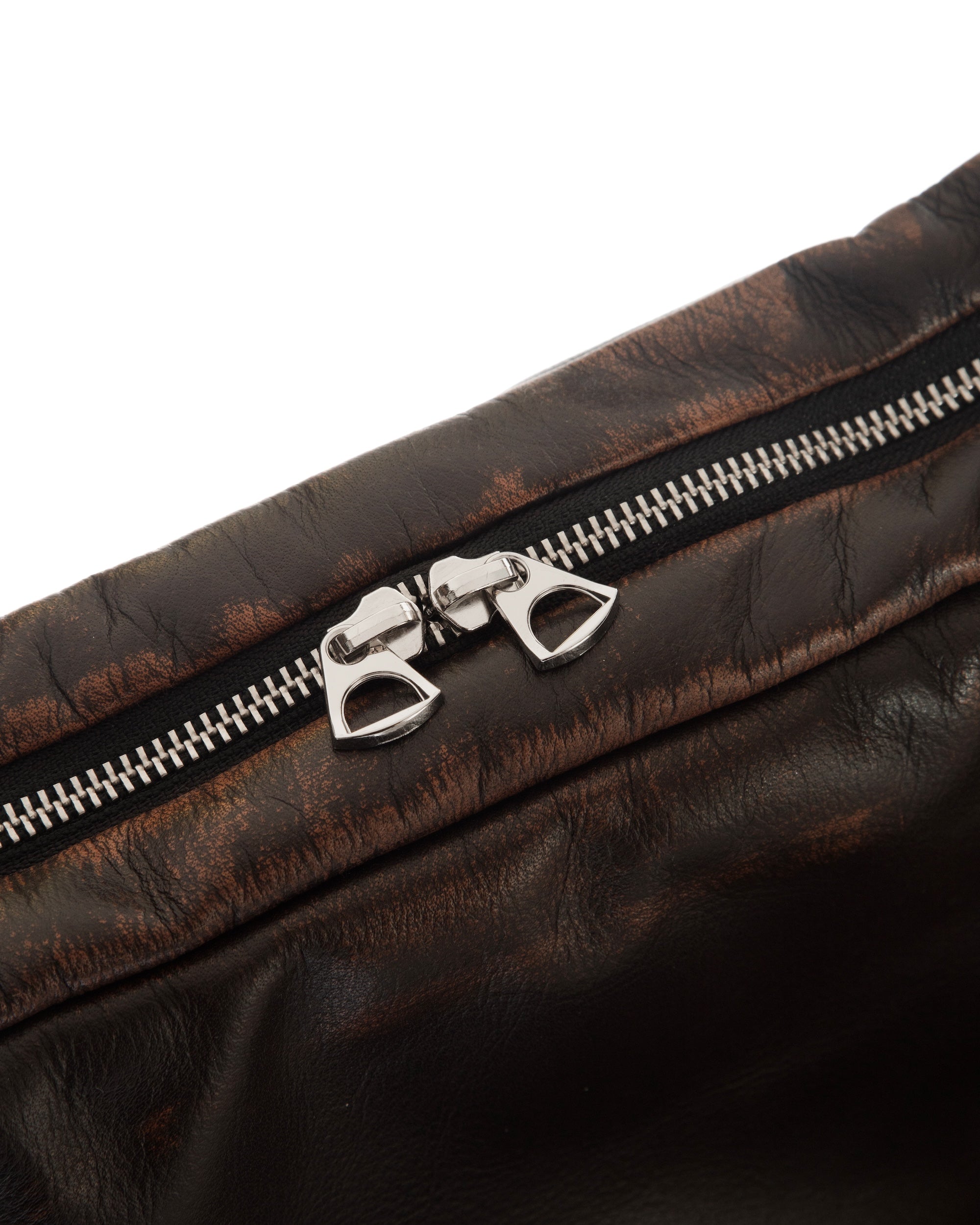 VINTAGE LEATHER HOLIDAY BAG (BROWN)