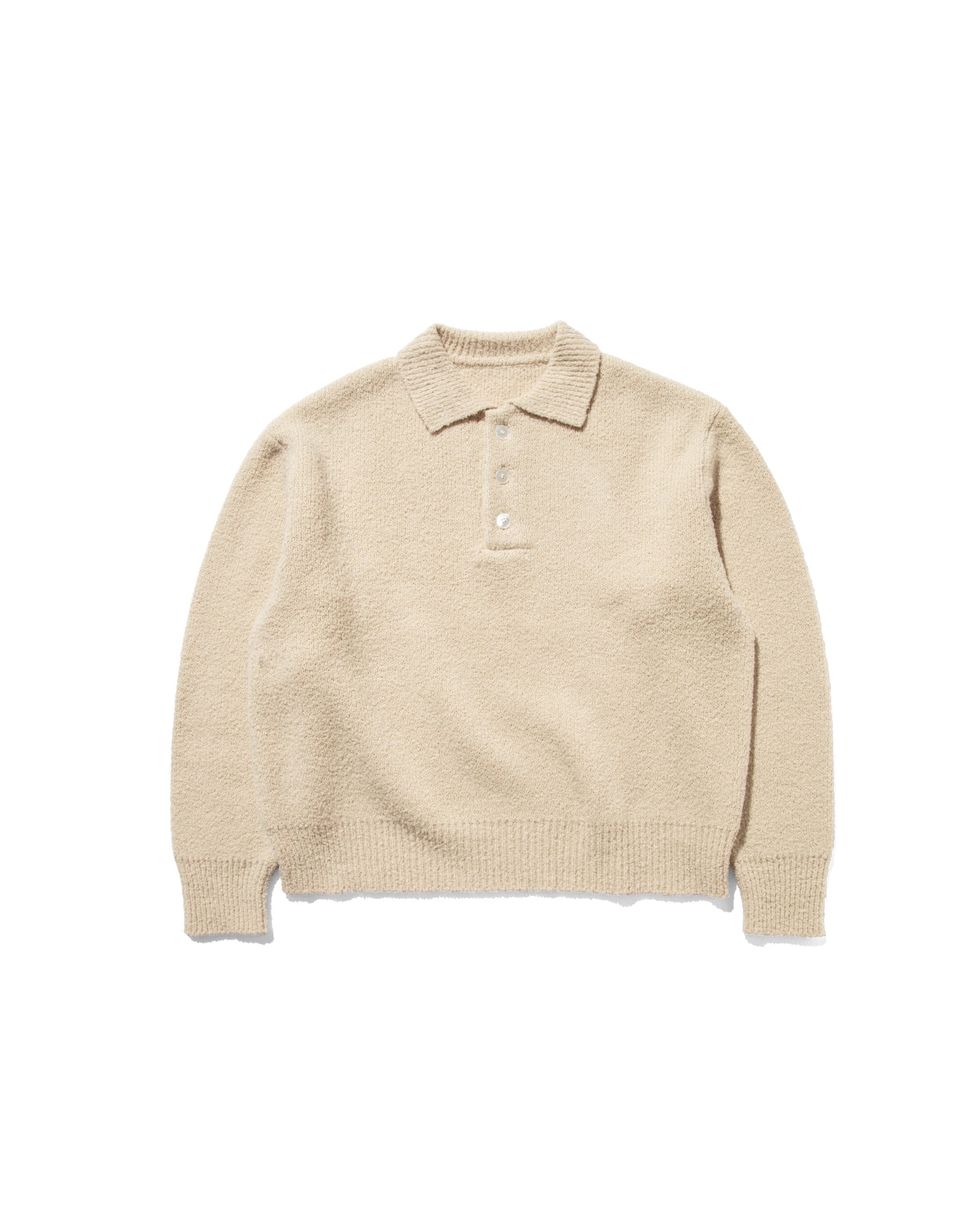 SLUB PILE KNIT POLO 