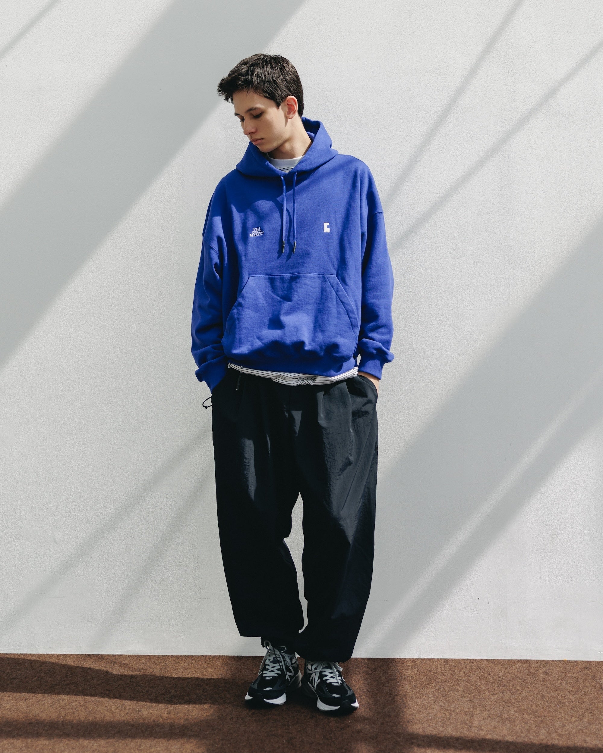 【10.15 WED 20:00- IN STOCK】"C"SWEAT HOODIE FOR YGM (BLUE)