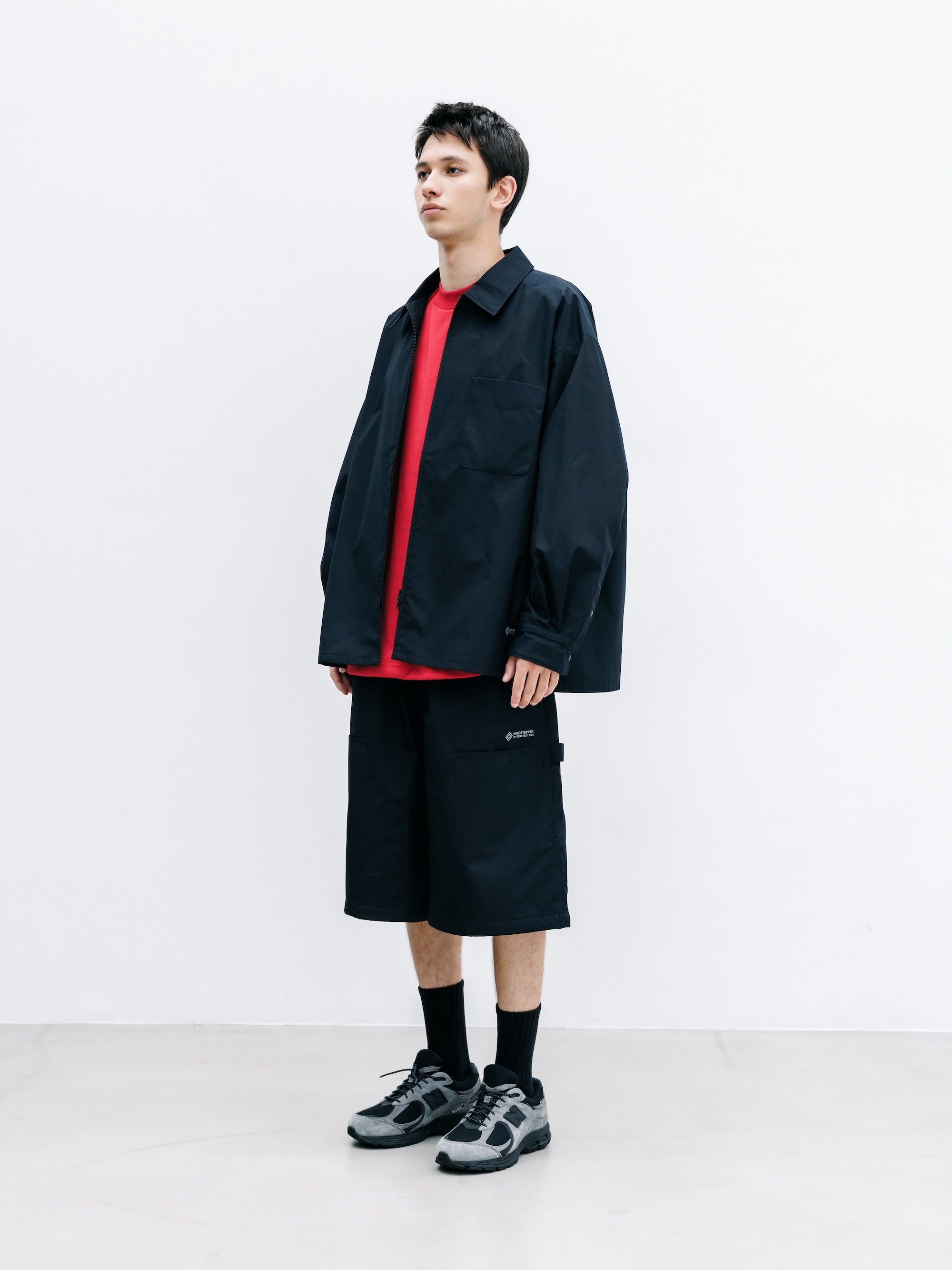 【7.22 WED 20:00- IN STOCK】+phenix WINDSTOPPER® by GORE-TEX LABS CITY DOUBLE KNEE WORKER HALF PANTS (BLACK)