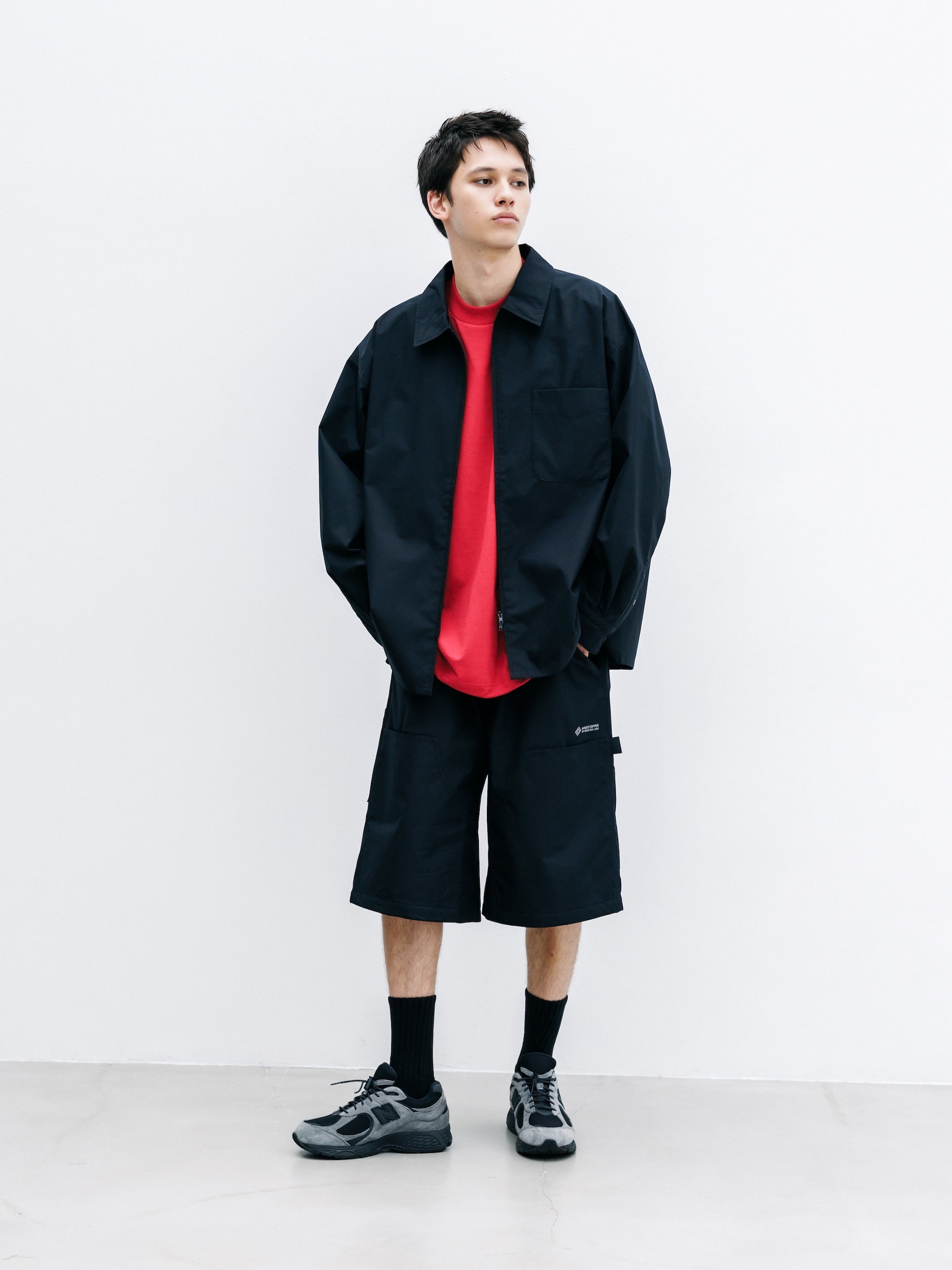【7.22 WED 20:00- IN STOCK】+phenix WINDSTOPPER® by GORE-TEX LABS CITY DOUBLE KNEE WORKER HALF PANTS (BLACK)