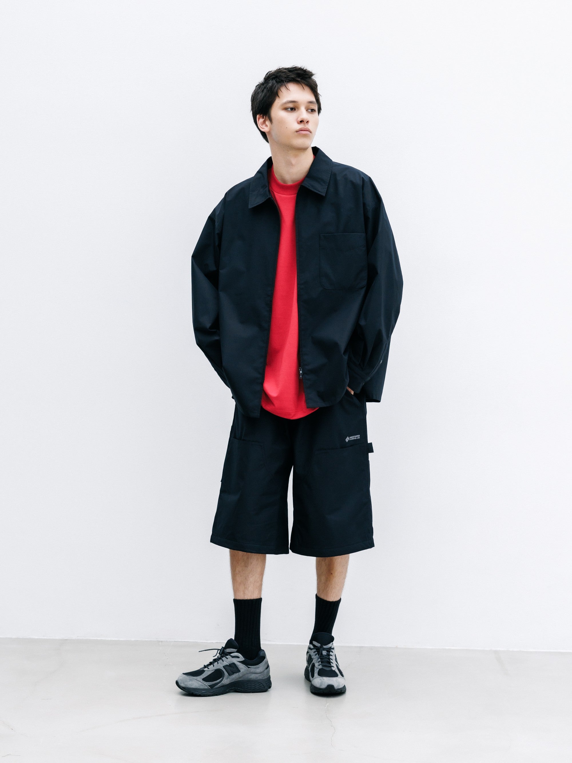 【8.8 SAT 20:00- IN STOCK】+phenix WINDSTOPPER® by GORE-TEX LABS CITY UNIFORM ZIPUP L/S SHIRT (BLACK)