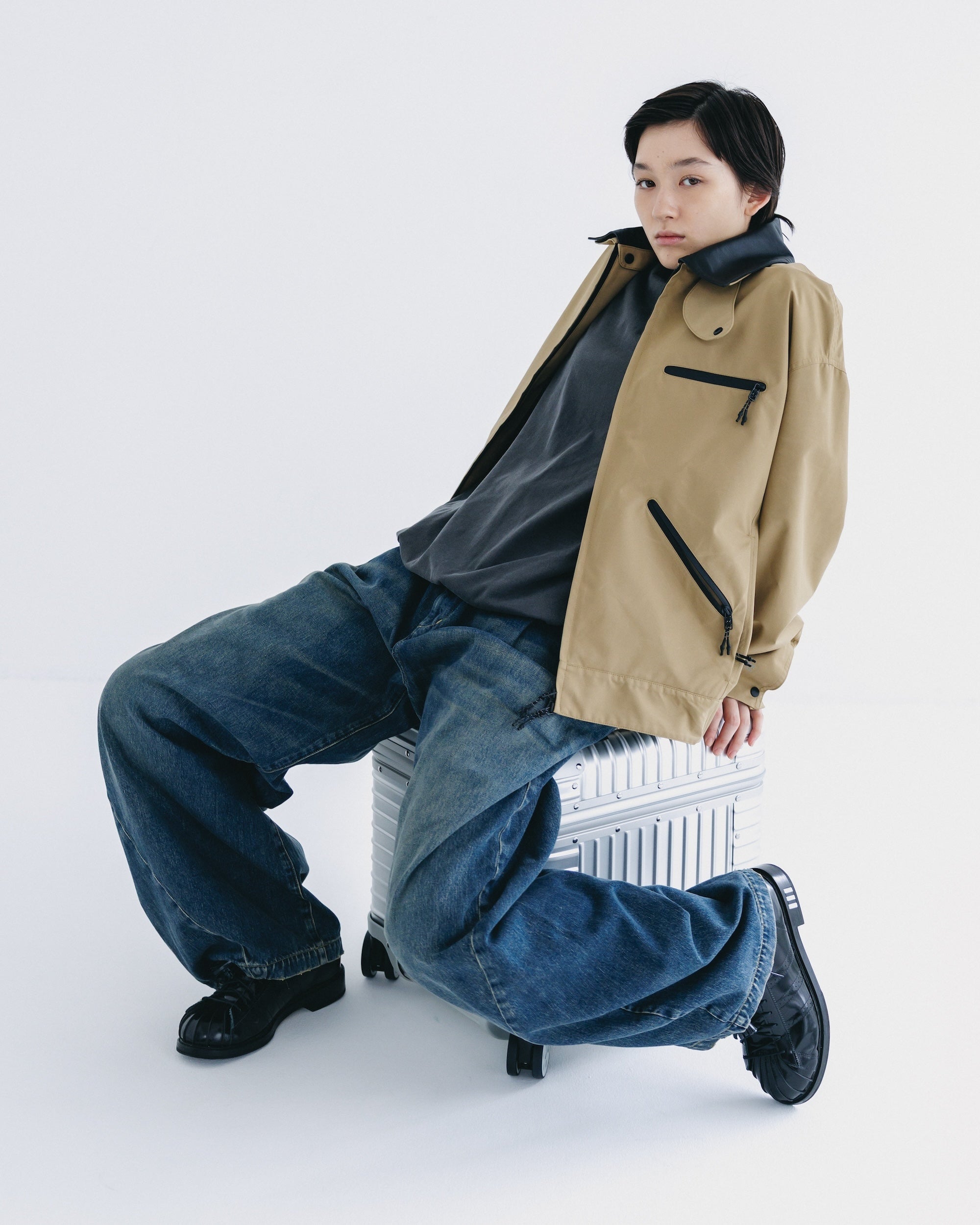 【9.24 WED 20:00- IN STOCK】+phenix WINDSTOPPER® by GORE-TEX LABS TWILL CITY WORKER JACKET (CARAMEL BEIGE)