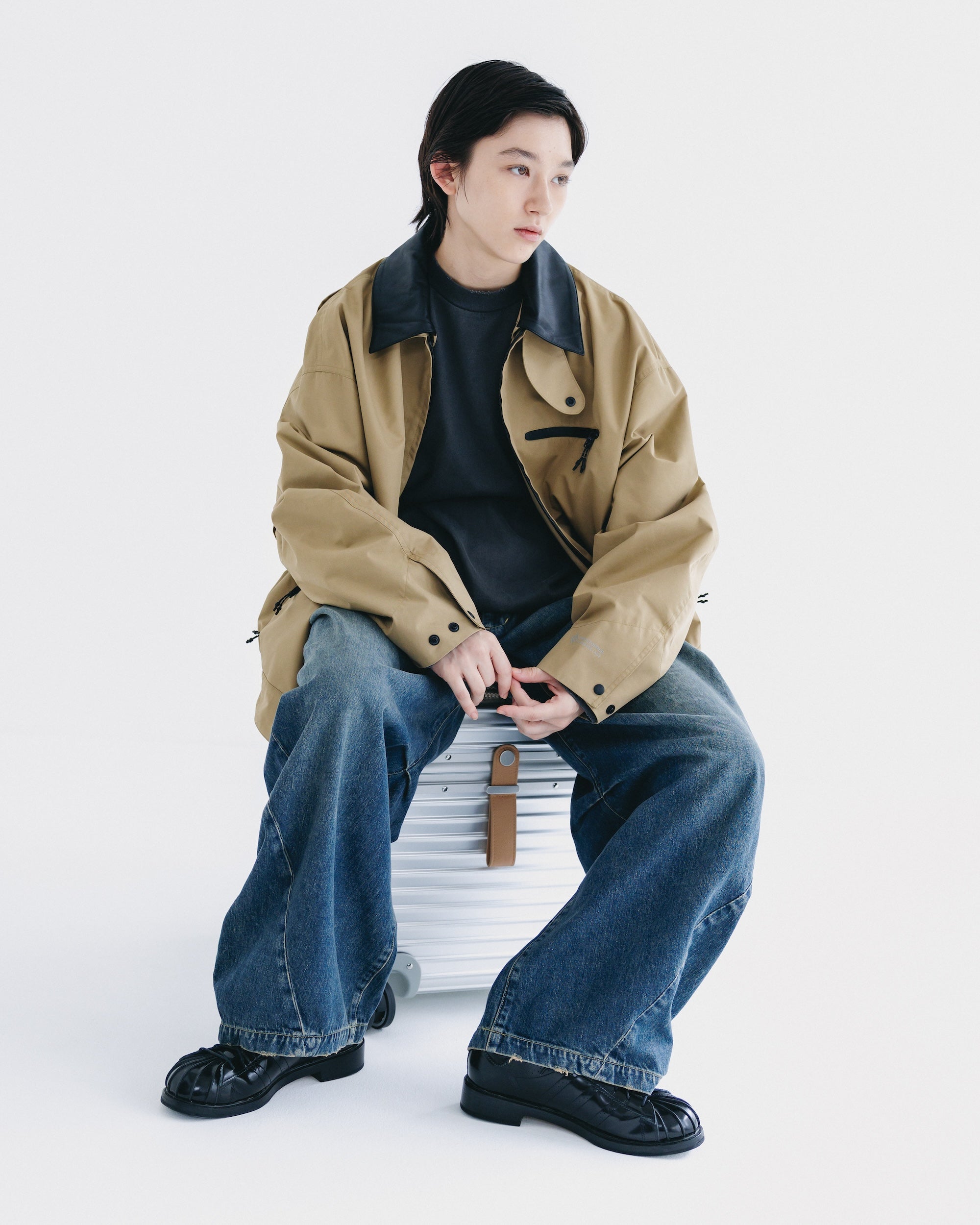 【9.24 WED 20:00- IN STOCK】+phenix WINDSTOPPER® by GORE-TEX LABS TWILL CITY WORKER JACKET (CARAMEL BEIGE)