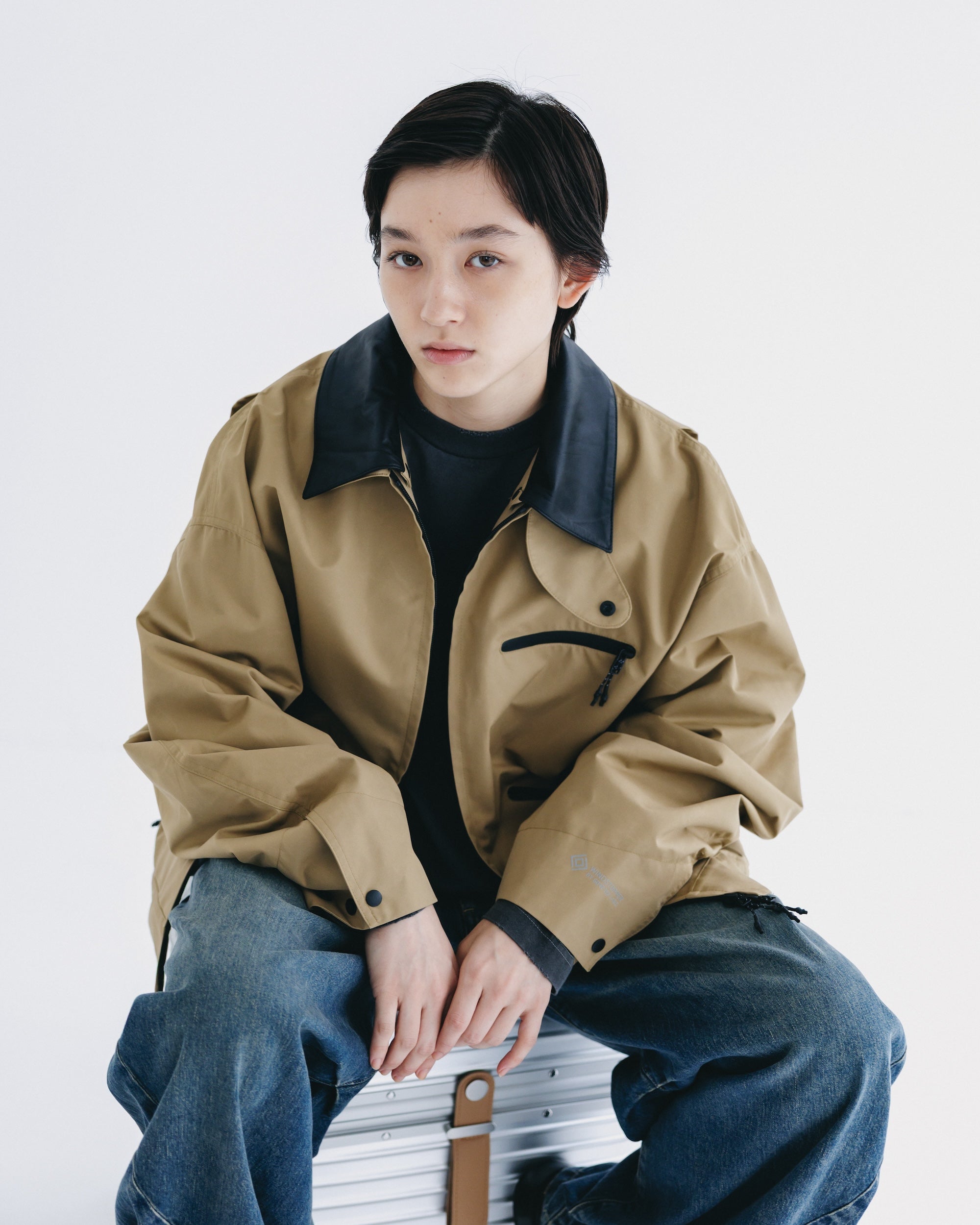 +phenix WINDSTOPPER® by GORE-TEX LABS TWILL CITY WORKER JACKET (CARAMEL BEIGE)