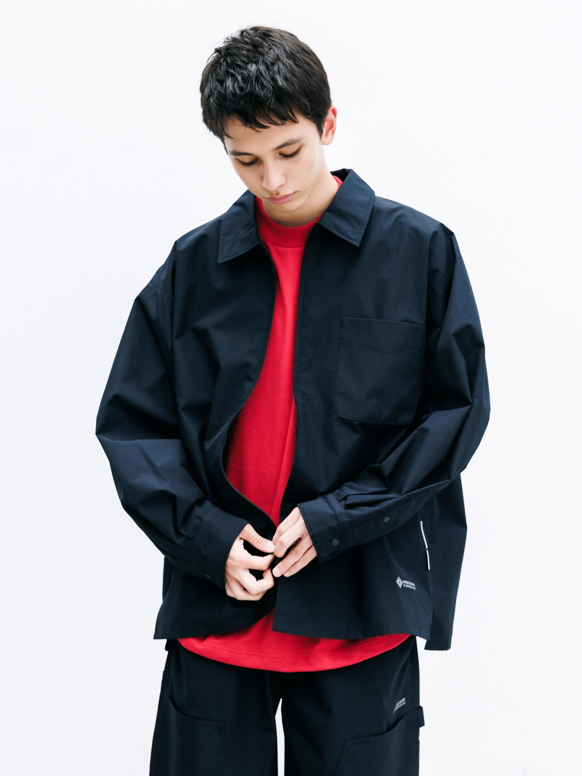 【8.8 SAT 20:00- IN STOCK】+phenix WINDSTOPPER® by GORE-TEX LABS CITY UNIFORM ZIPUP L/S SHIRT (BLACK)