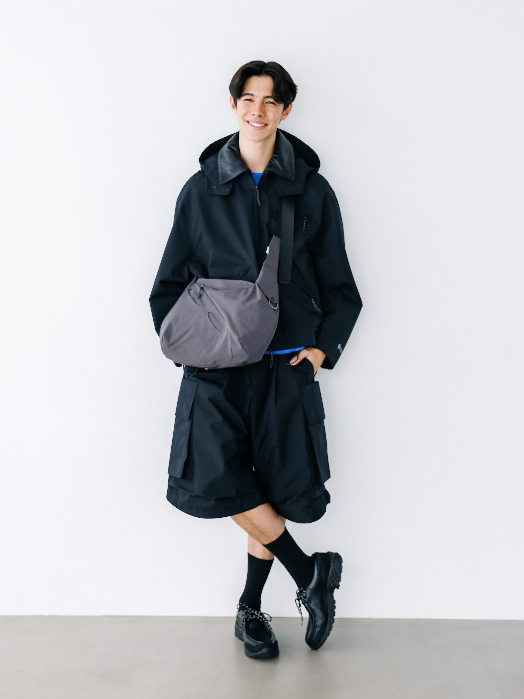 【8.26 WED 20:00- IN STOCK】 SOFT SHELL FUTURE BAG (GRAY)