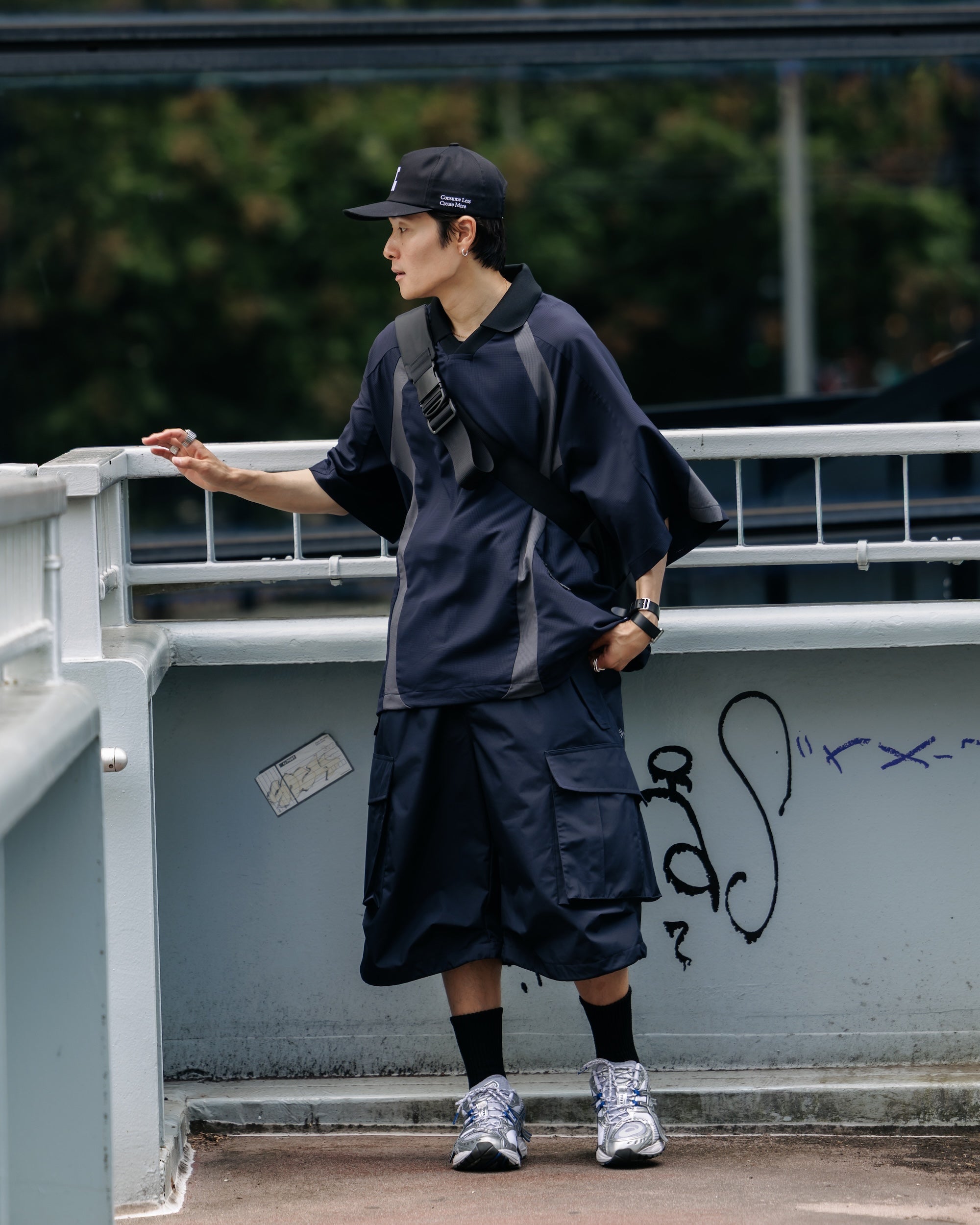 DotAir® ACTIVE CITY GAME SHIRT (NAVY×GRAY)