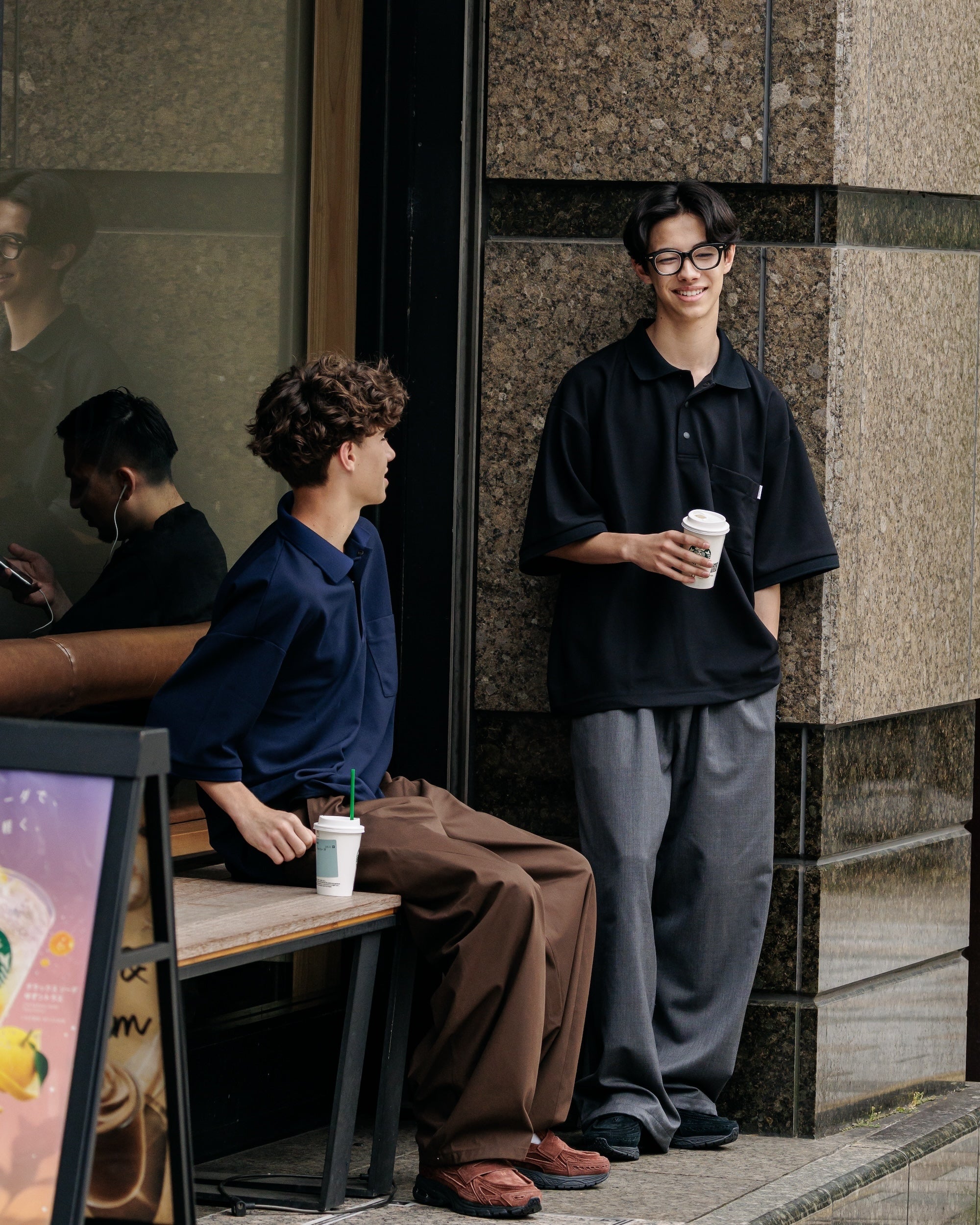 【6.11 WED 20:00- IN STOCK】ACTIVE CITY S/S POLO SHIRT (BLACK)