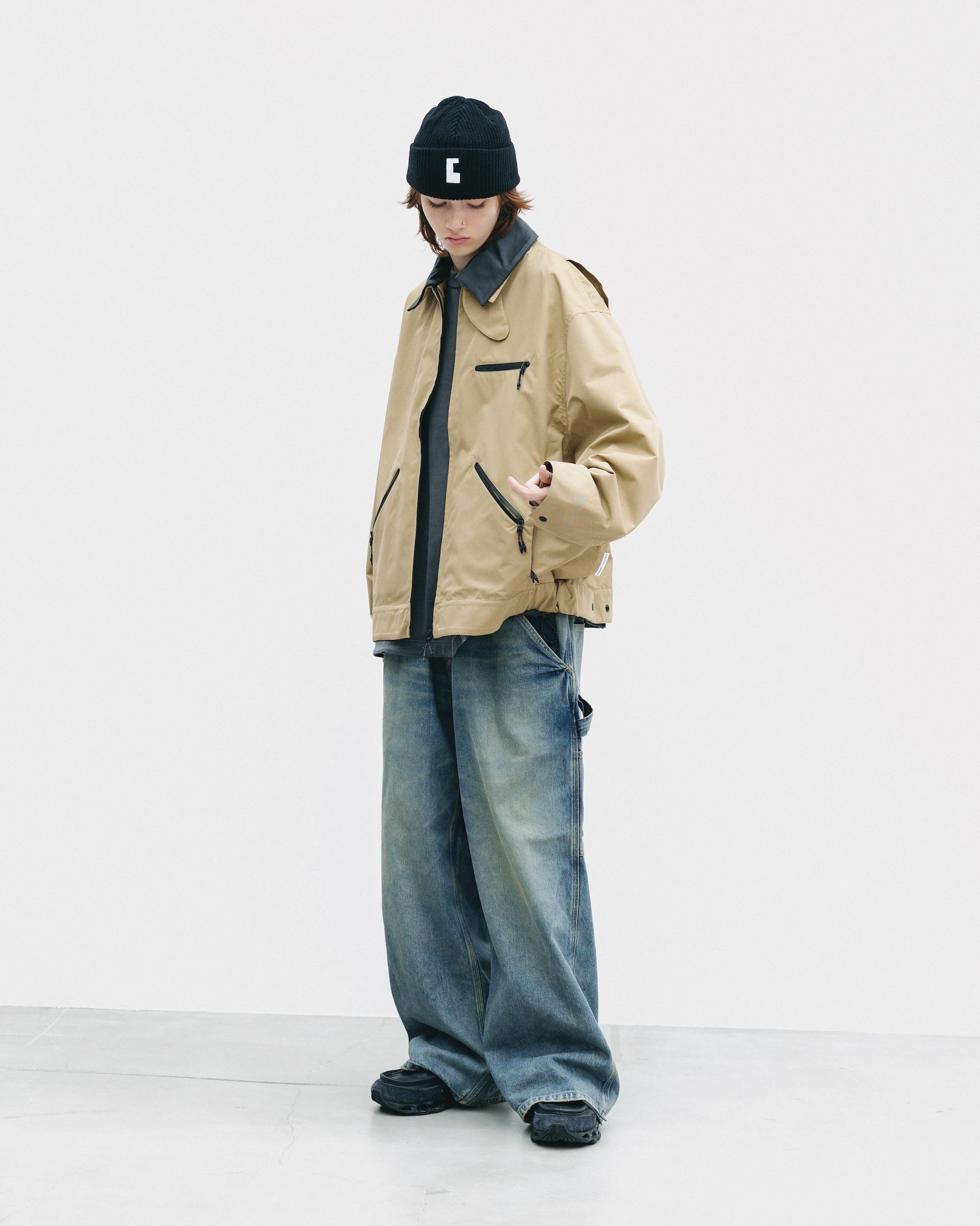 【11.5 WED 20:00- IN STOCK】VINTAGE DYED SELVEDGE DENIM WORKER PANTS (VINTAGE INDIGO)