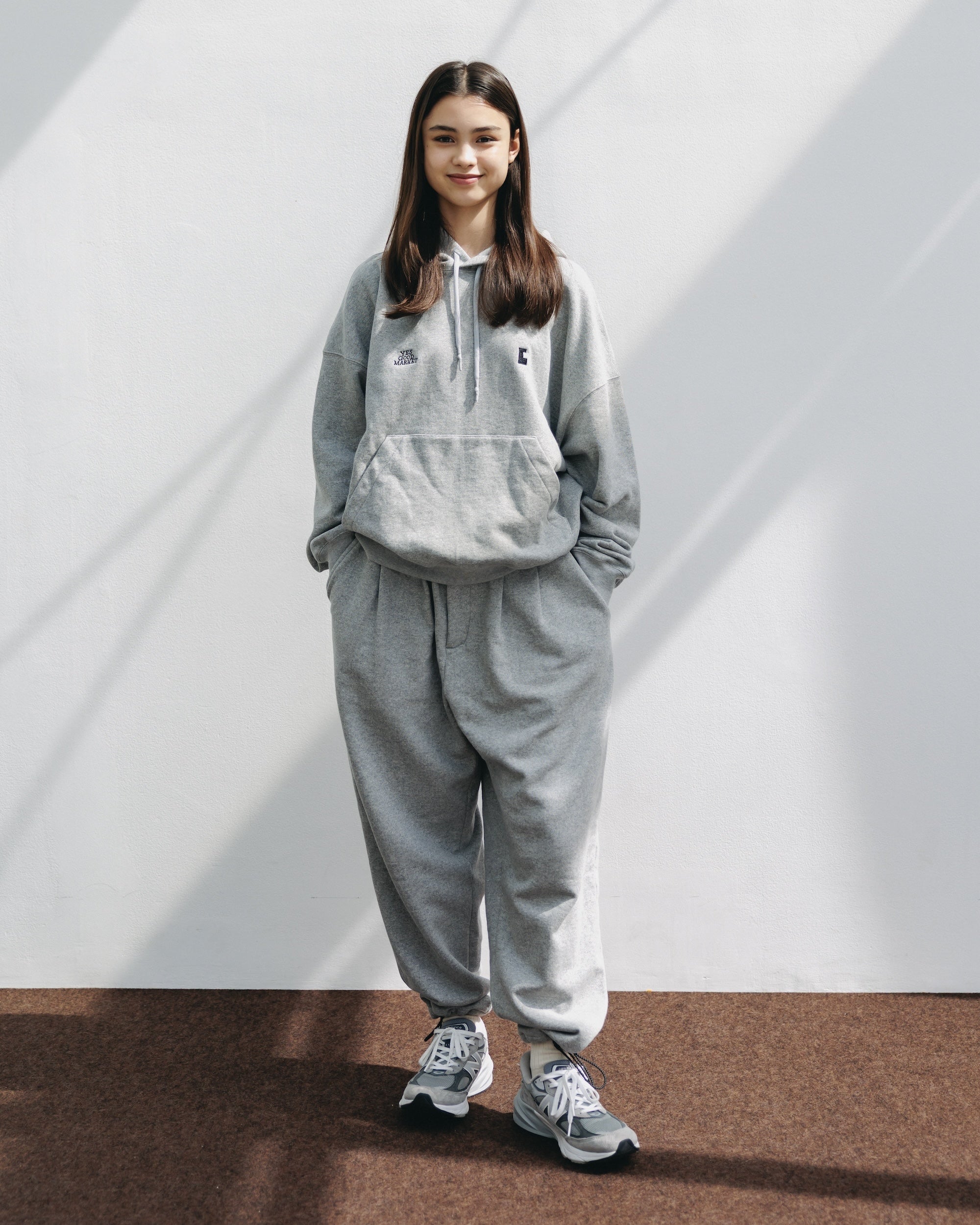 【10.15 WED 20:00- IN STOCK】"C"SWEAT WIDE TAPERED PANTS FOR YGM (GRAY)