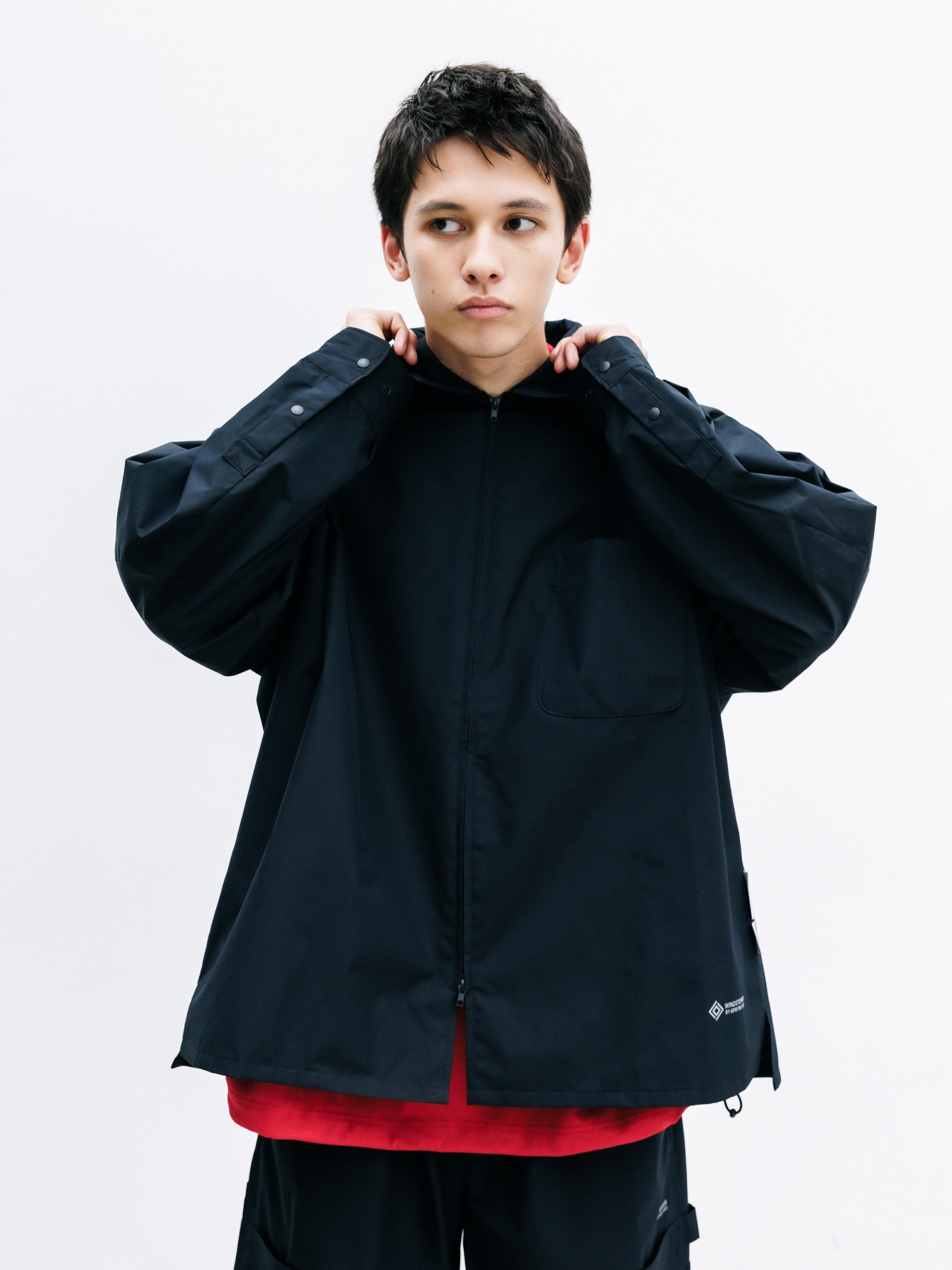 【8.8 SAT 20:00- IN STOCK】+phenix WINDSTOPPER® by GORE-TEX LABS CITY UNIFORM ZIPUP L/S SHIRT (BLACK)