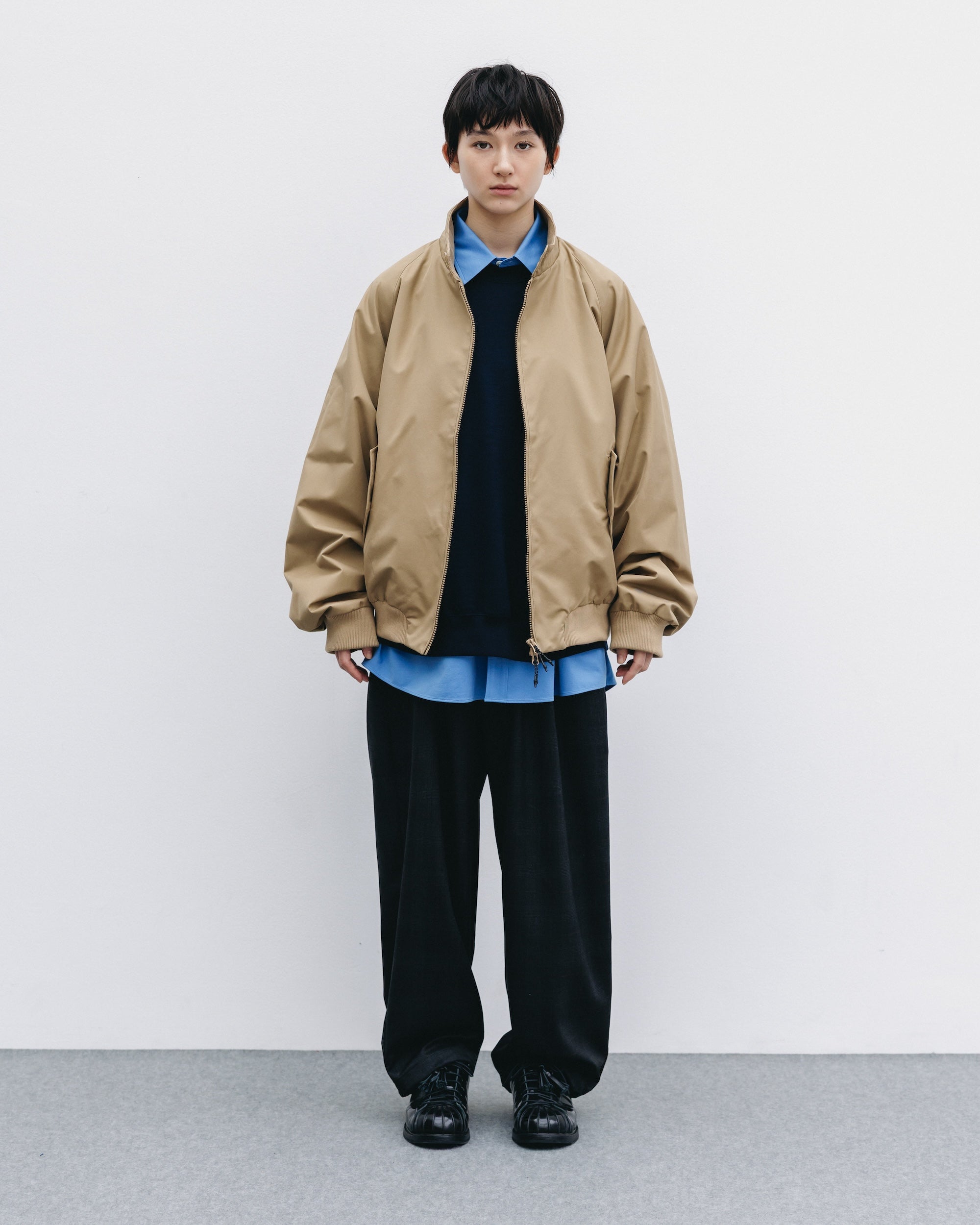 【10.29 WED 20:00- IN STOCK】+phenix WINDSTOPPER® by GORE-TEX LABS TWILL CITY HARRINGTON JACKET (CARAMEL BEIGE)