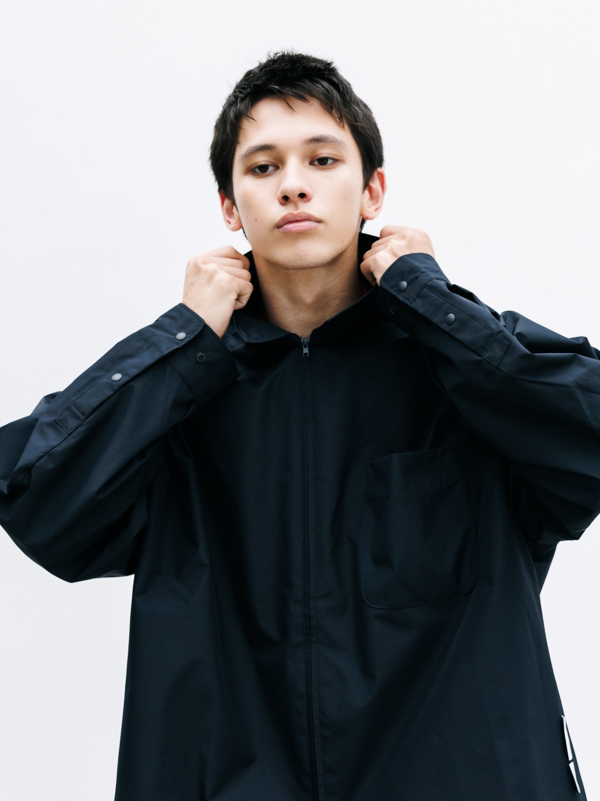 【8.8 SAT 20:00- IN STOCK】+phenix WINDSTOPPER® by GORE-TEX LABS CITY UNIFORM ZIPUP L/S SHIRT (BLACK)