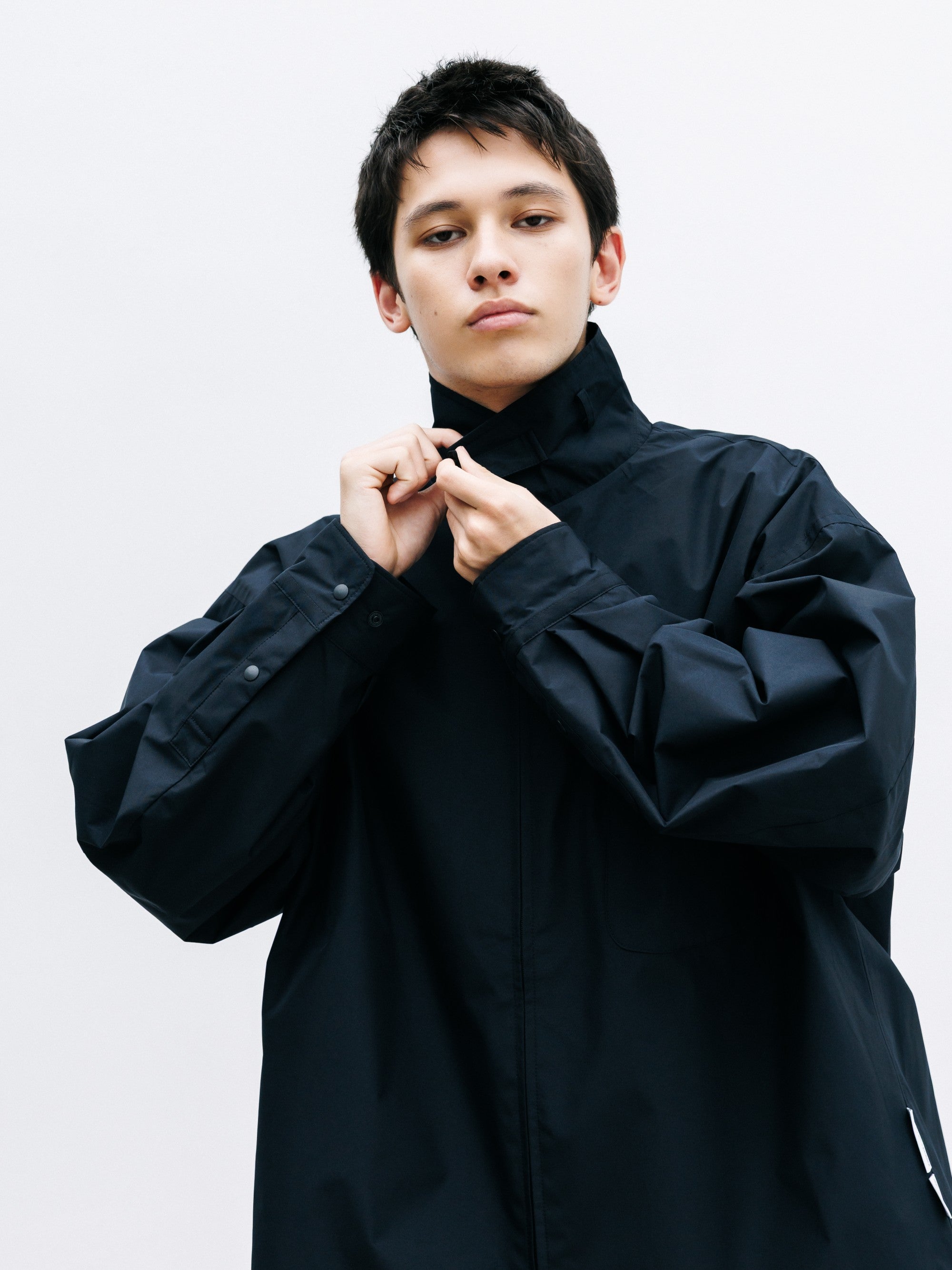 【8.8 SAT 20:00- IN STOCK】+phenix WINDSTOPPER® by GORE-TEX LABS CITY UNIFORM ZIPUP L/S SHIRT (BLACK)