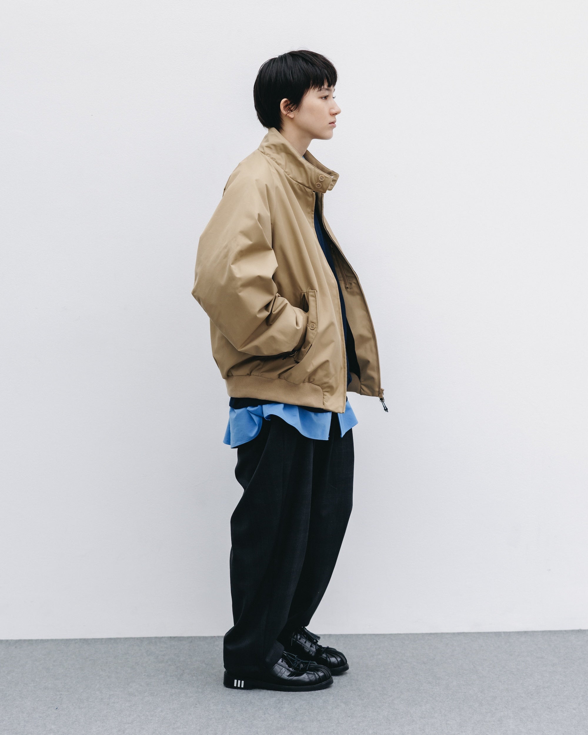 【10.29 WED 20:00- IN STOCK】+phenix WINDSTOPPER® by GORE-TEX LABS TWILL CITY HARRINGTON JACKET (CARAMEL BEIGE)