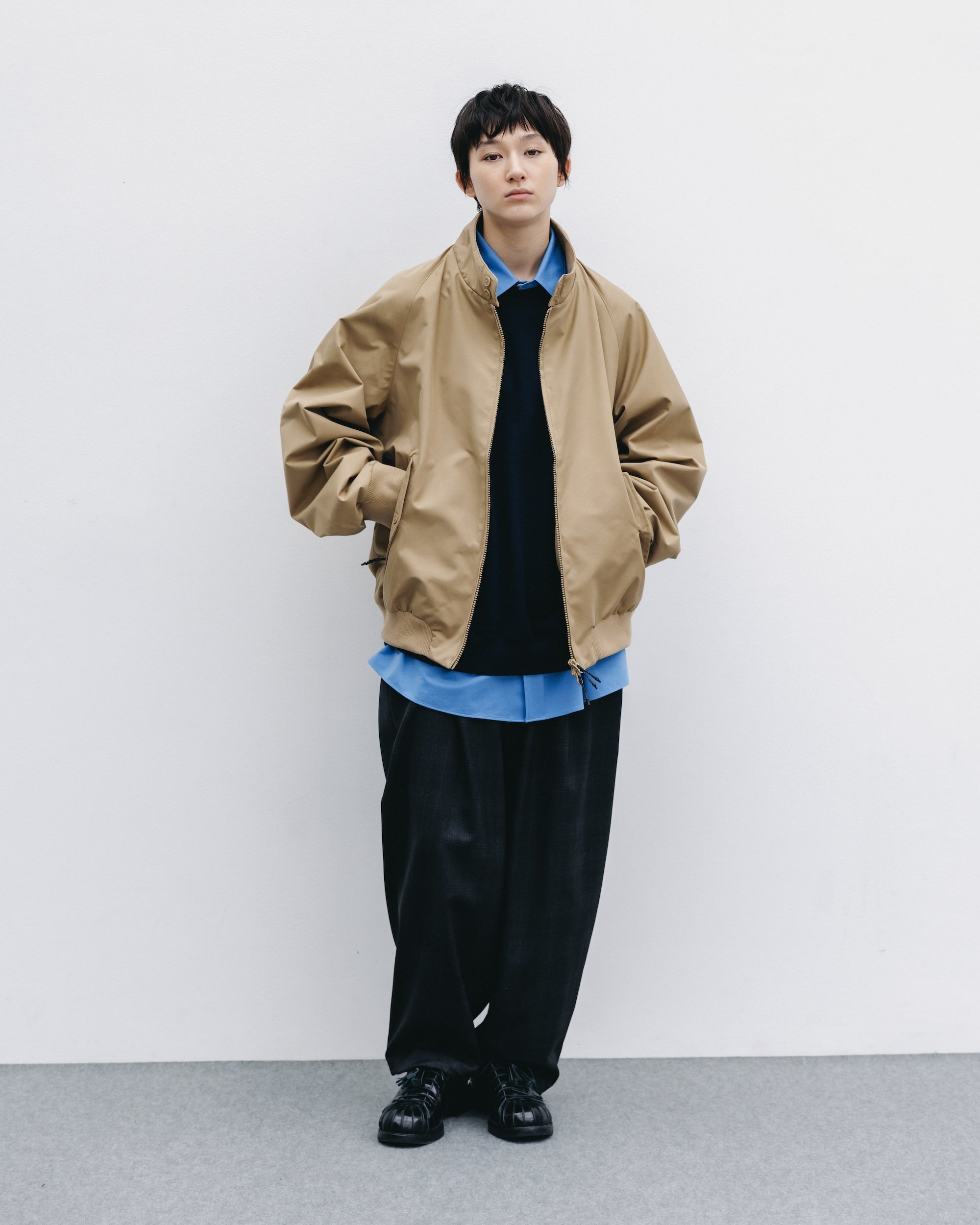 【10.29 WED 20:00- IN STOCK】+phenix WINDSTOPPER® by GORE-TEX LABS TWILL CITY HARRINGTON JACKET (CARAMEL BEIGE)