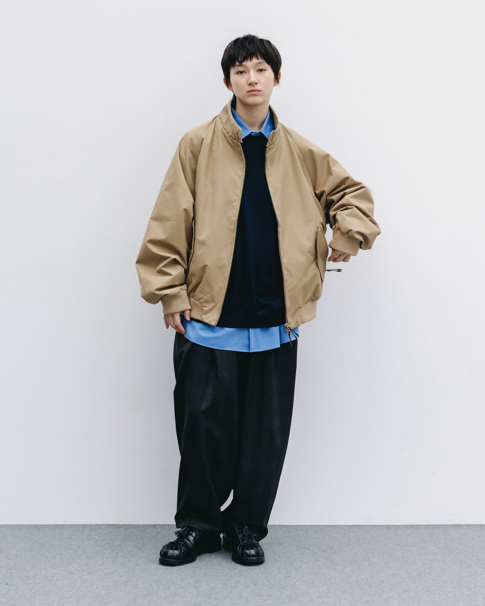 【10.29 WED 20:00- IN STOCK】+phenix WINDSTOPPER® by GORE-TEX LABS TWILL CITY HARRINGTON JACKET (CARAMEL BEIGE)