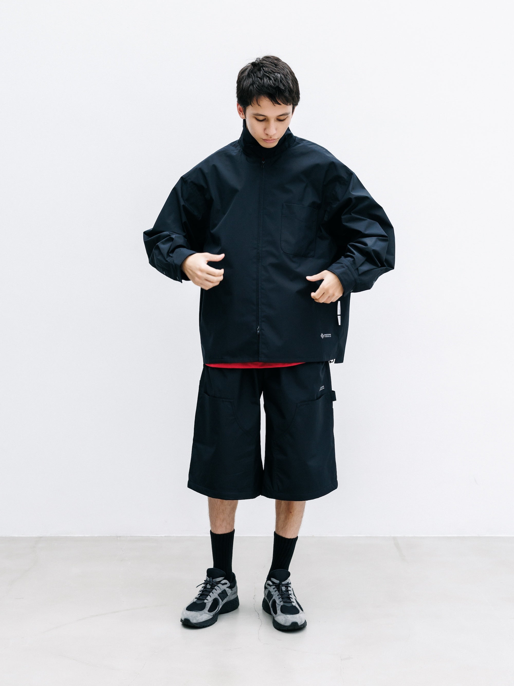 【7.22 WED 20:00- IN STOCK】+phenix WINDSTOPPER® by GORE-TEX LABS CITY DOUBLE KNEE WORKER HALF PANTS (BLACK)