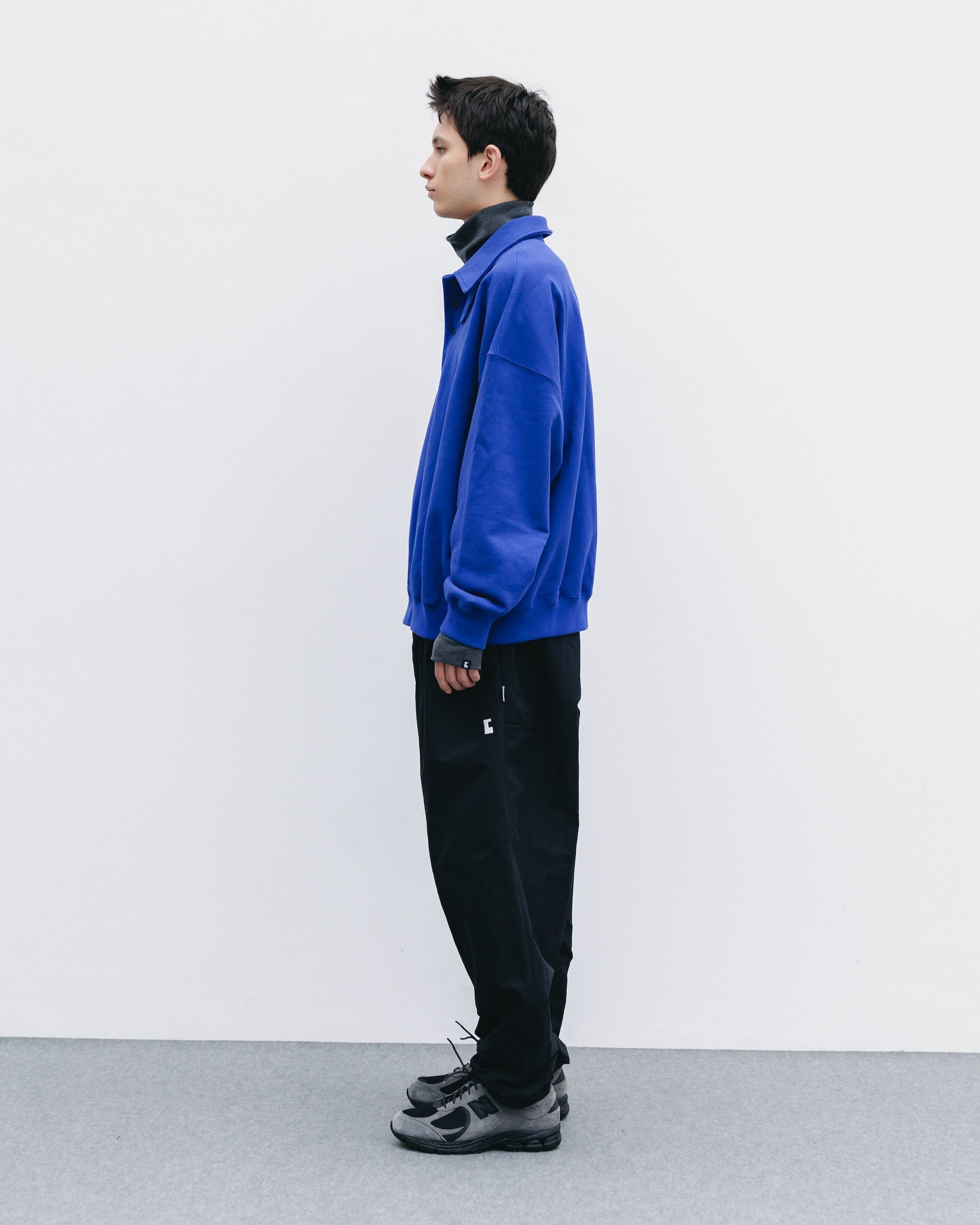 HALF SNAP SWEATSHIRT (BLUE)