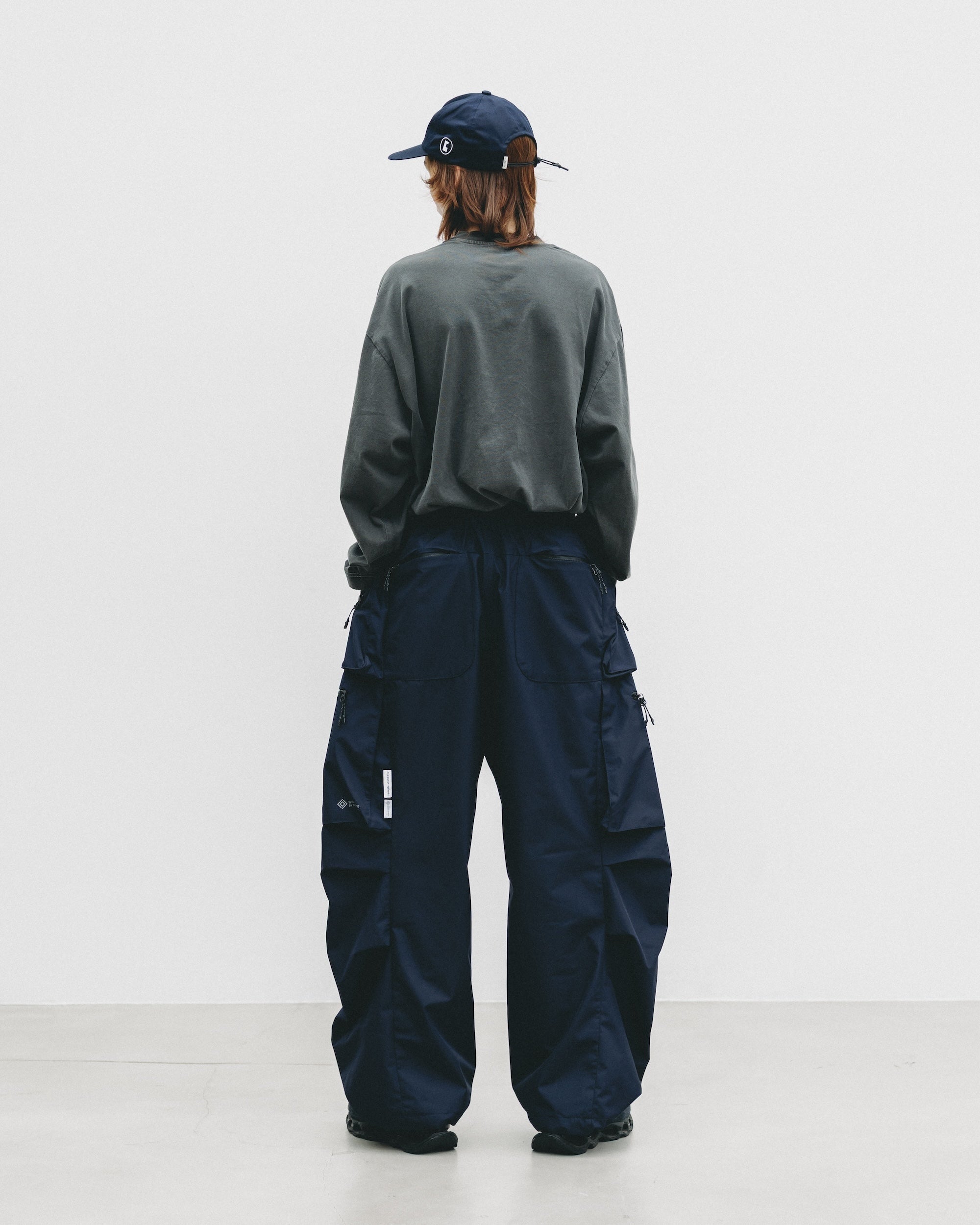 【10.1 WED 20:00- IN STOCK】PIGMENT DYED L/S T-SHIRT WITH DRAWSTRINGS