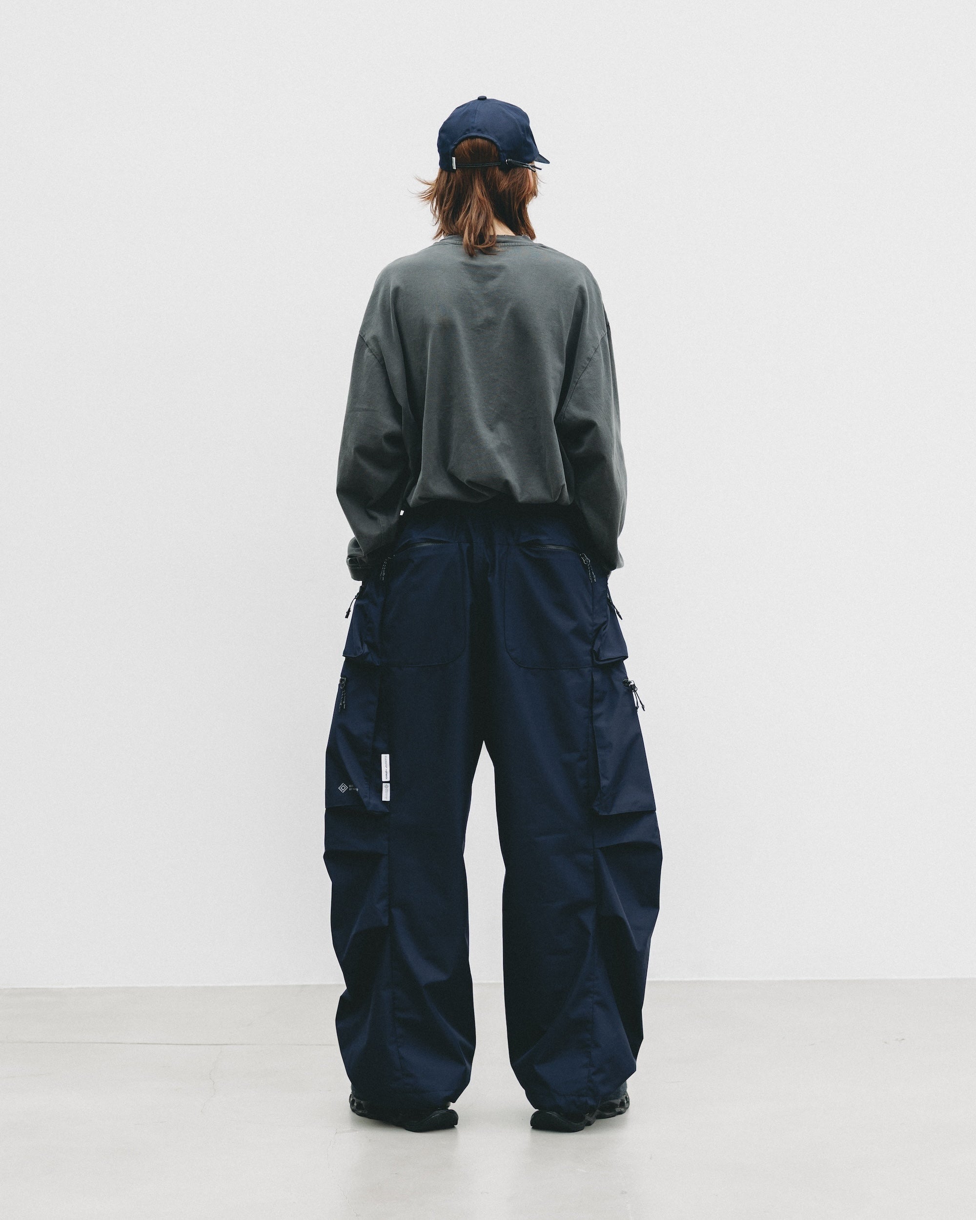 【10.1 WED 20:00- IN STOCK】PIGMENT DYED L/S T-SHIRT WITH DRAWSTRINGS
