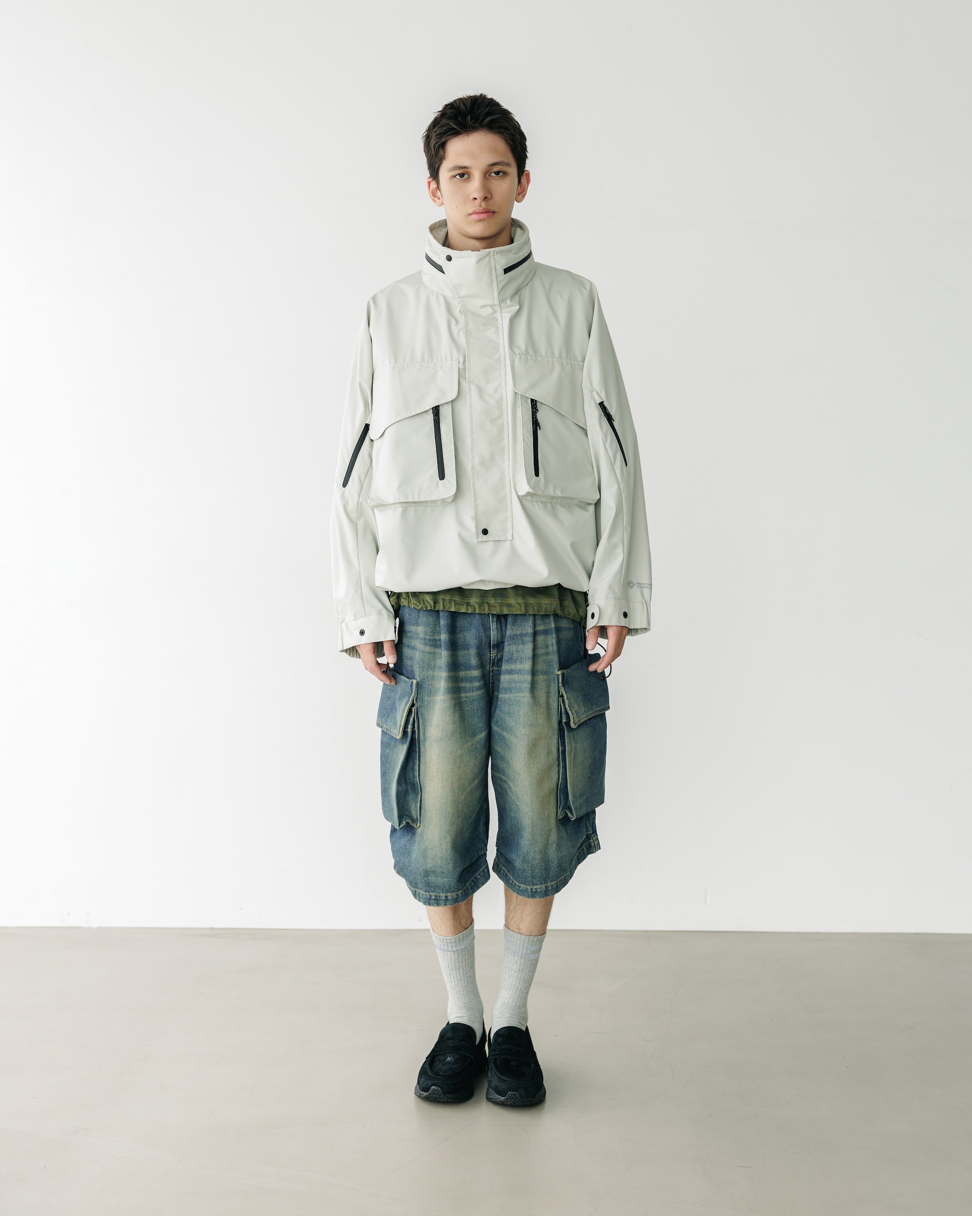 【3.18 WED 20:00- IN STOCK】VINTAGE DYED SELVEDGE DENIM CITY MILITARY HALF PANTS (VINTAGE INDIGO)