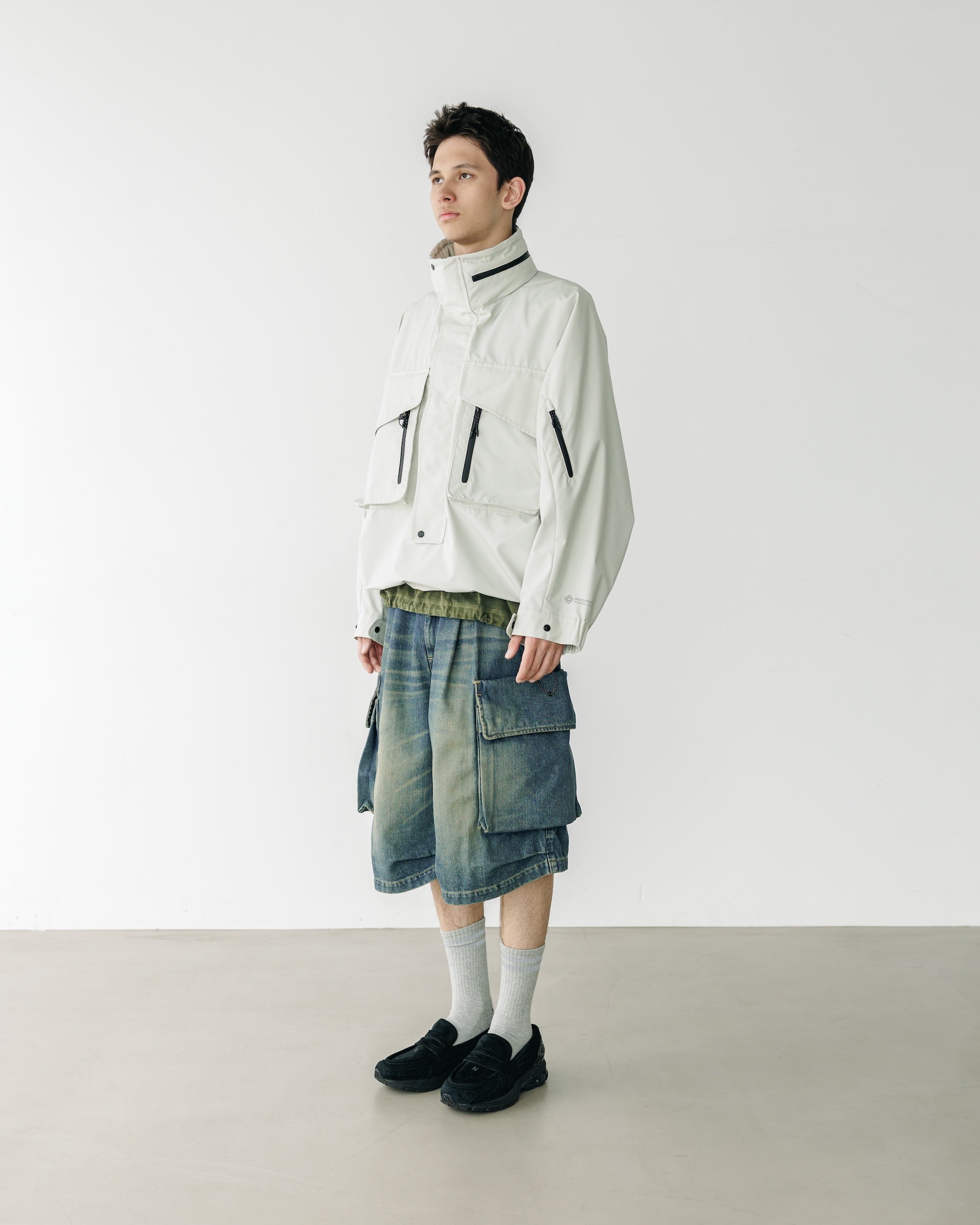 【3.18 WED 20:00- IN STOCK】VINTAGE DYED SELVEDGE DENIM CITY MILITARY HALF PANTS (VINTAGE INDIGO)