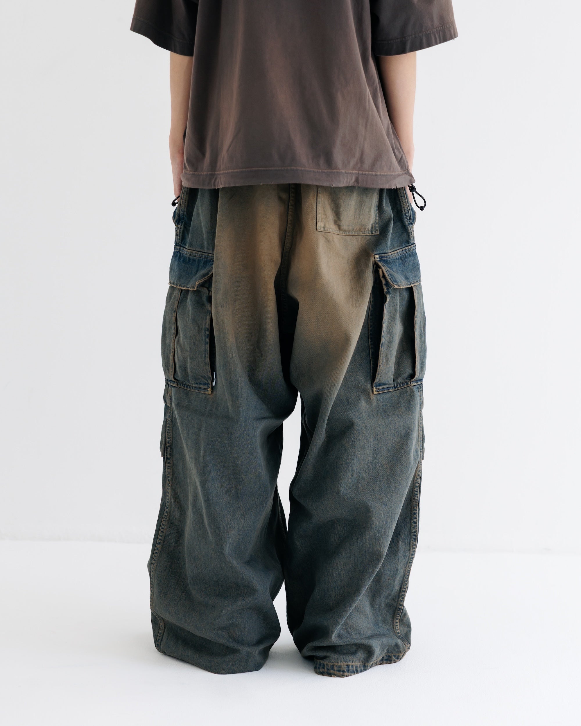 【9.13 SAT 20:00- IN STOCK】VINTAGE DYED SELVEDGE DENIM M-51 ARCTIC TROUSERS (VINTAGE BROWN)