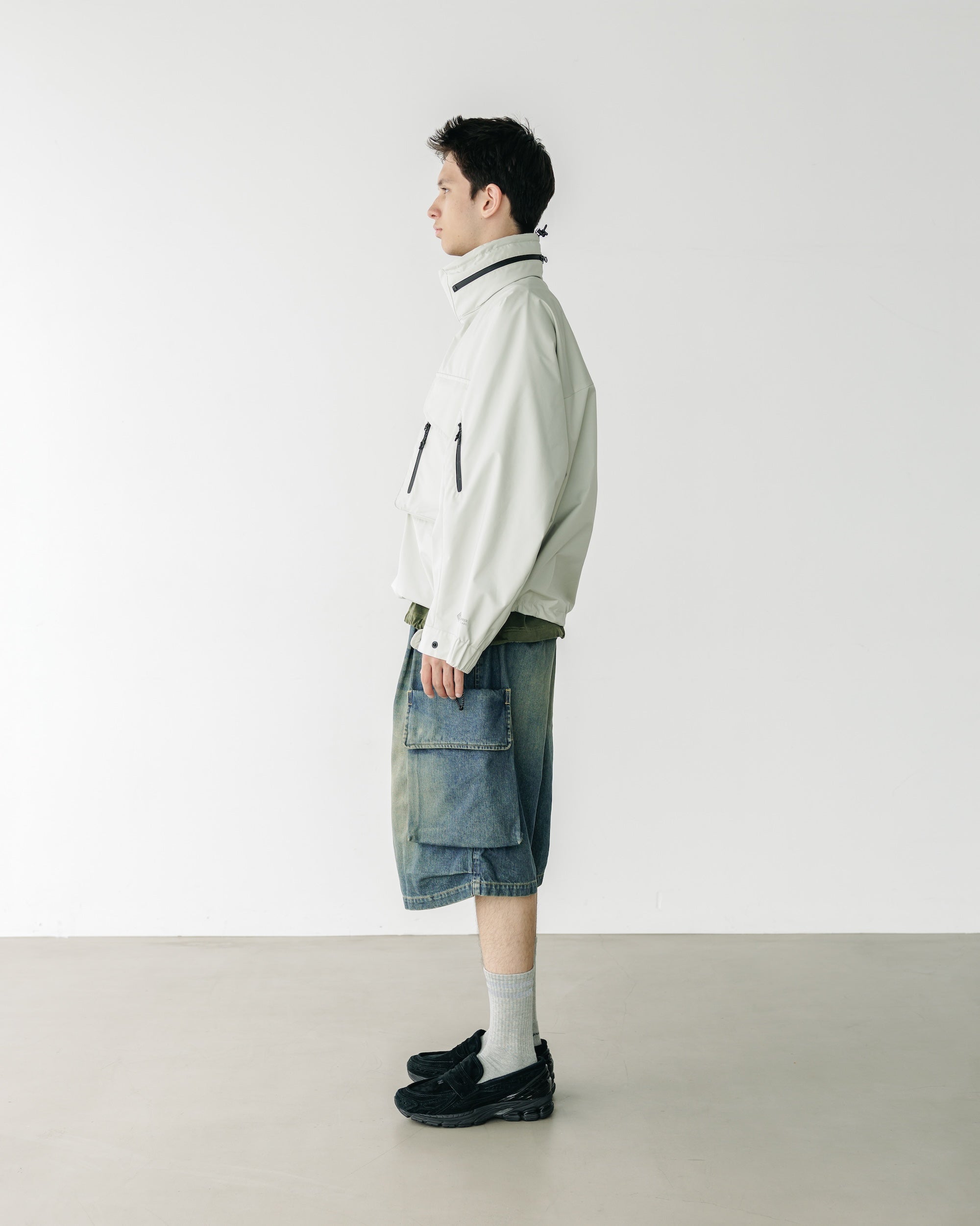 【3.18 WED 20:00- IN STOCK】VINTAGE DYED SELVEDGE DENIM CITY MILITARY HALF PANTS (VINTAGE INDIGO)