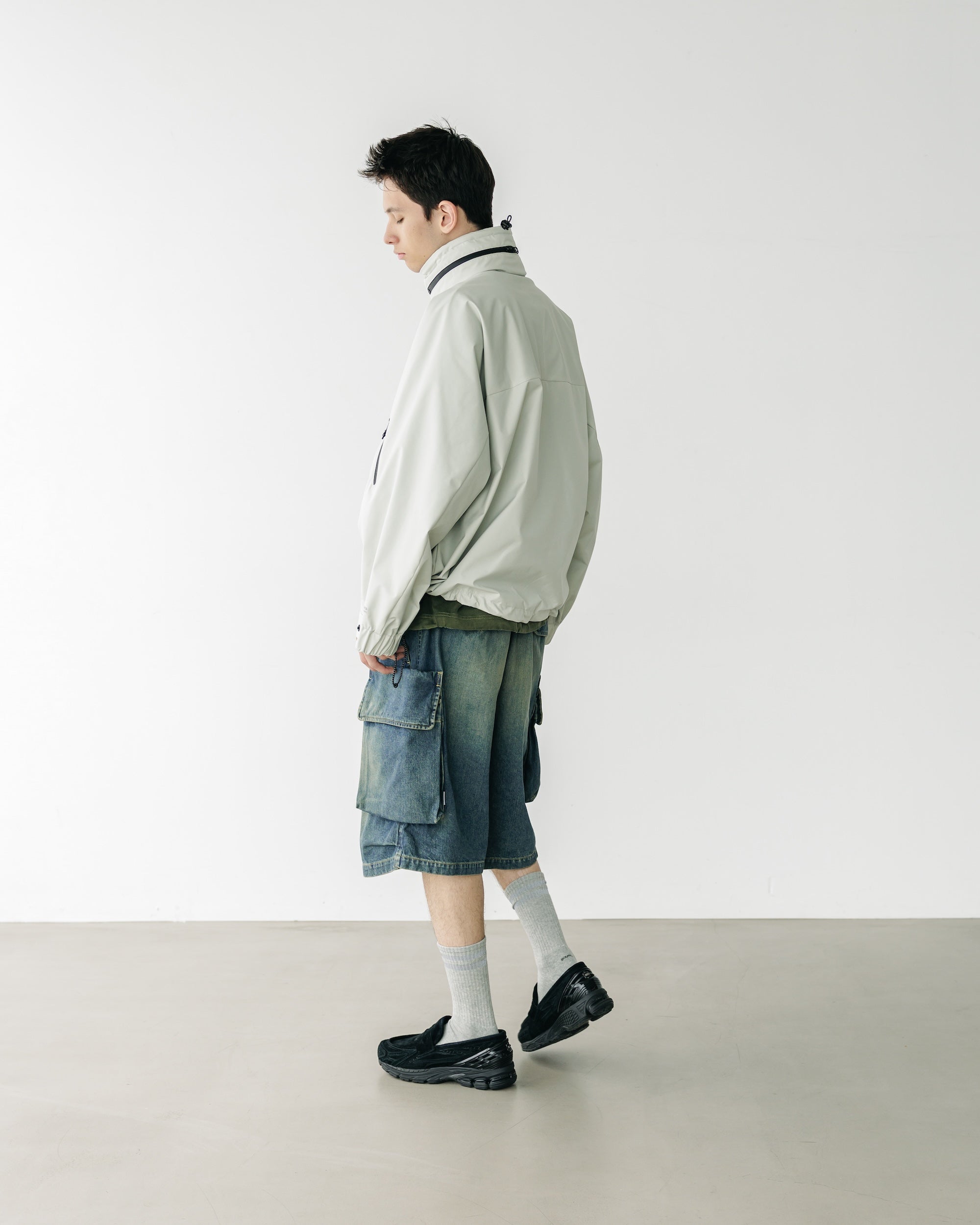 【3.18 WED 20:00- IN STOCK】VINTAGE DYED SELVEDGE DENIM CITY MILITARY HALF PANTS (VINTAGE INDIGO)