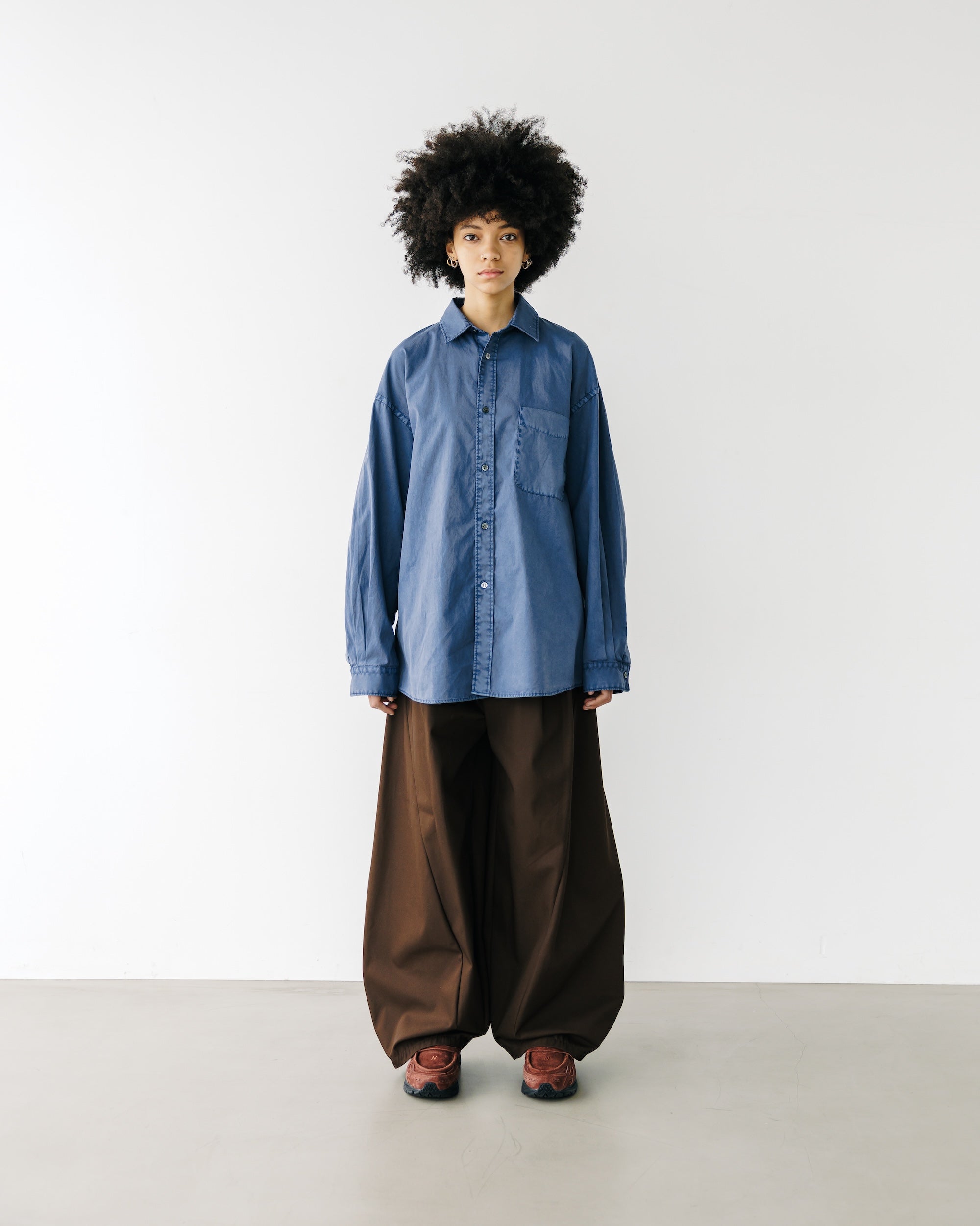PIGMENT DYED OXFORD CITY SHIRT (FADE BLUE)