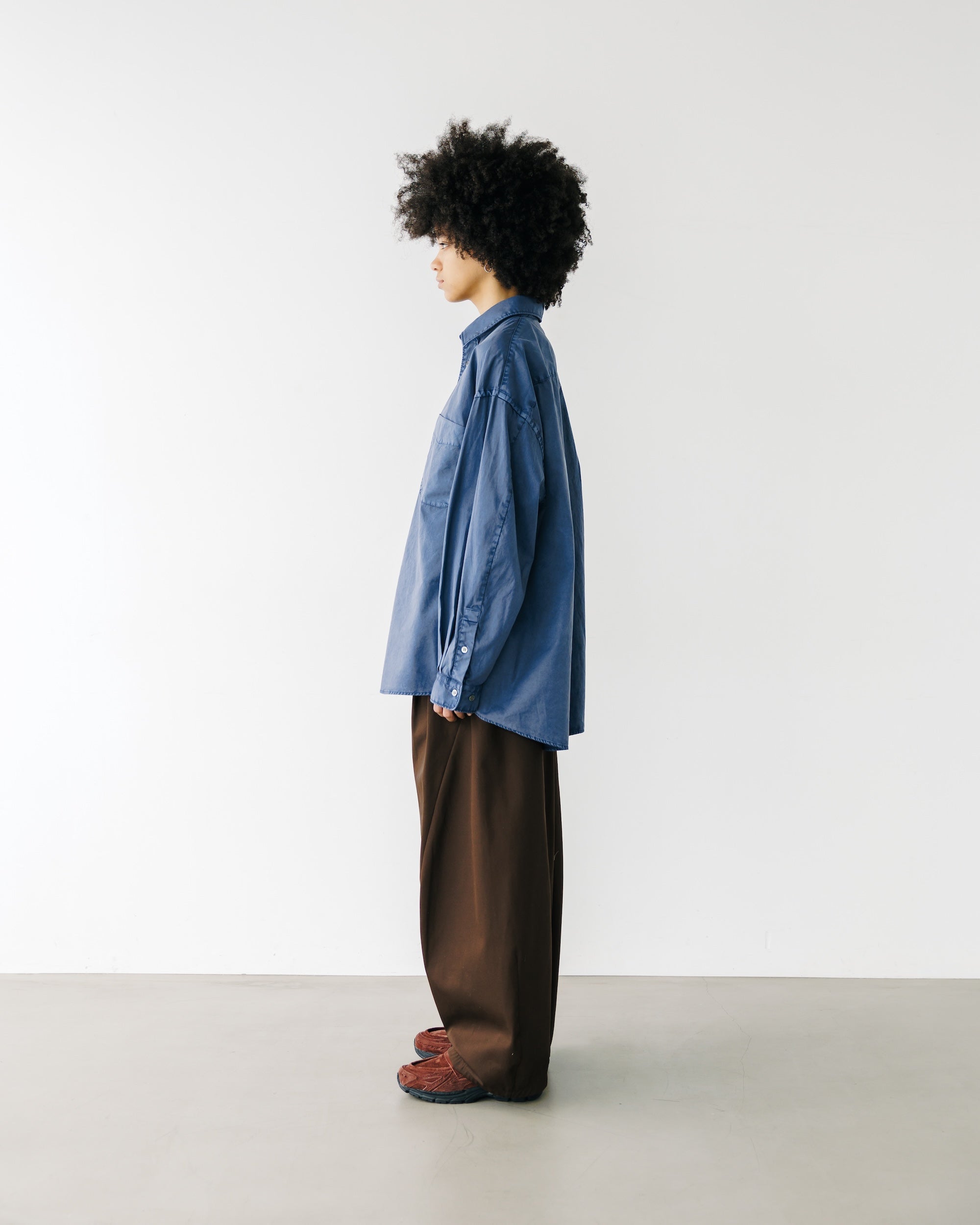 PIGMENT DYED OXFORD CITY SHIRT (FADE BLUE)