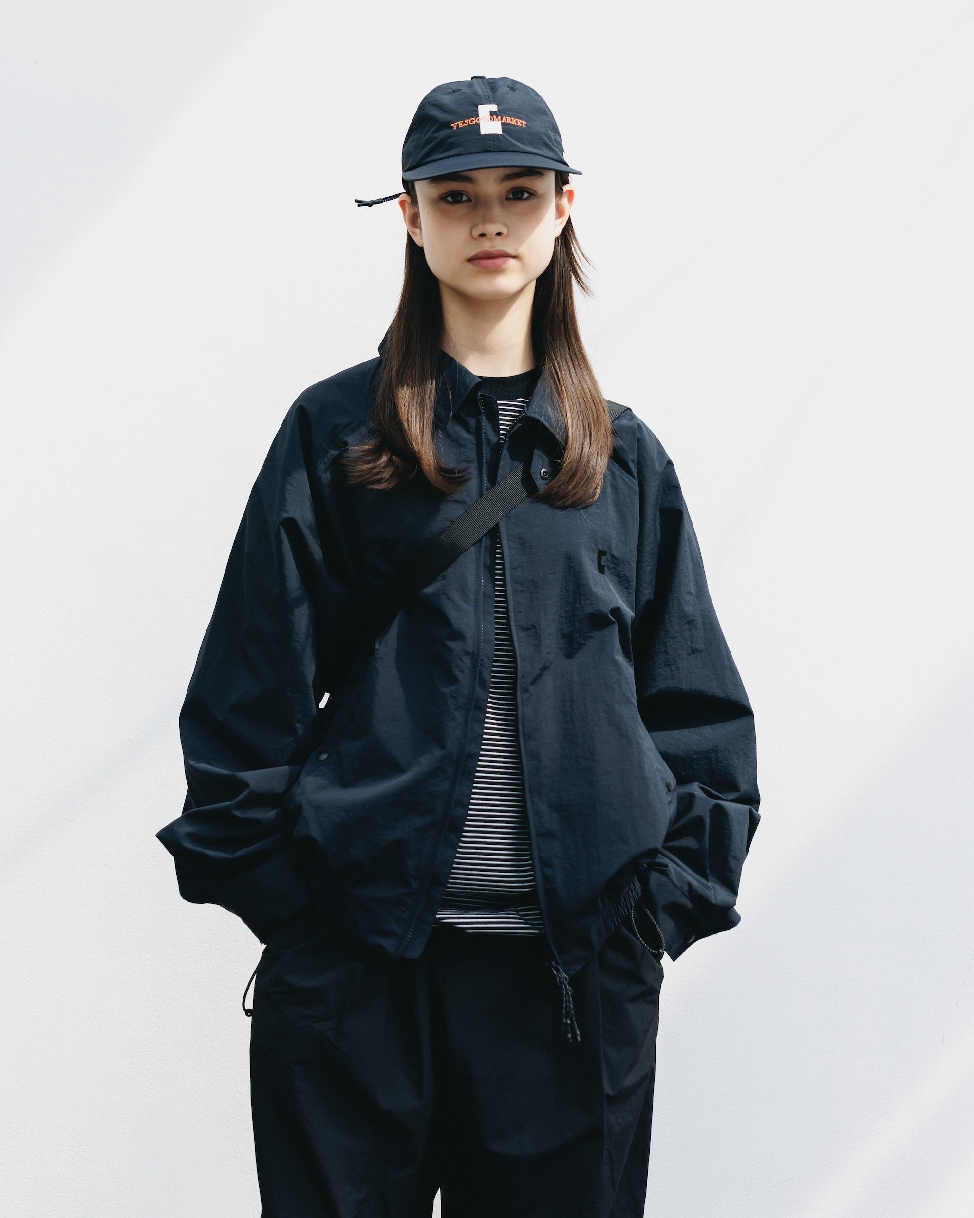 【10.15 WED 20:00- IN STOCK】WATER REPELLENT NYLON CITY UNIFORM UTILITY JACKET FOR YGM (BLACK×BLACK)