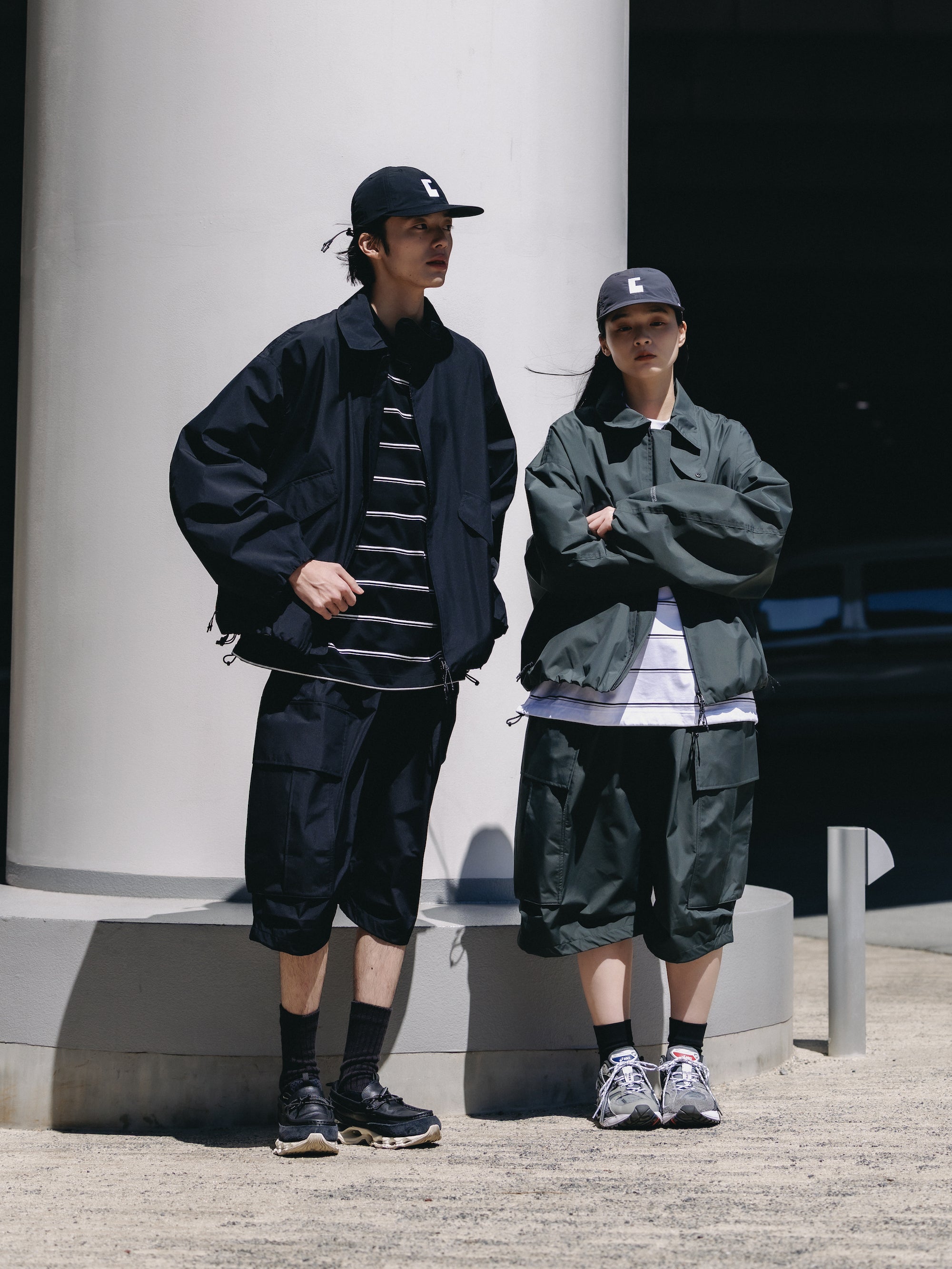 +PHENIX WINDSTOPPER® BY GORE-TEX LABS CITY MEGA POCKET BALLOON CARGO HALF PANTS(BLACK)