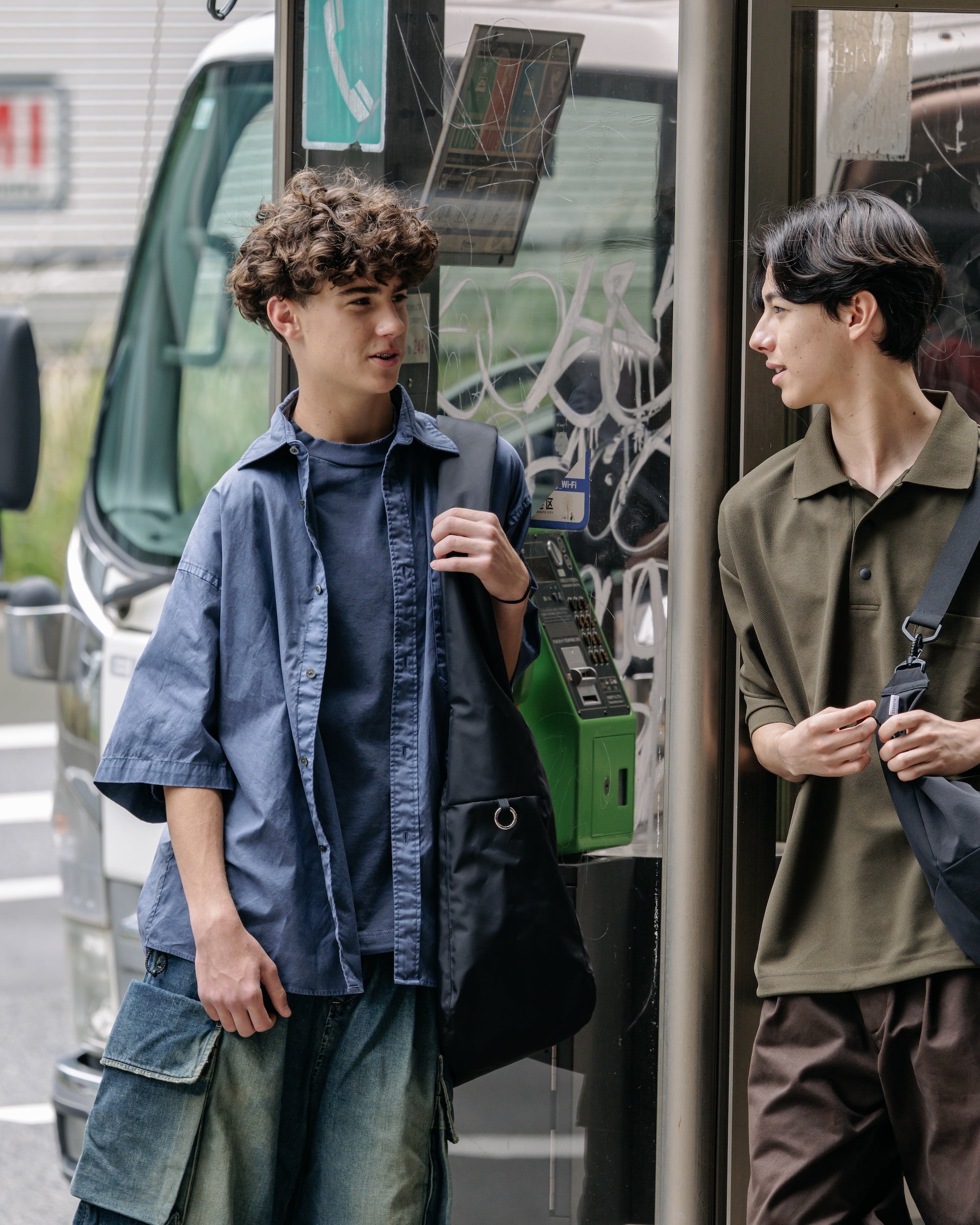 PIGMENT DYED OXFORD CITY S/S SHIRT (FADE BLUE)