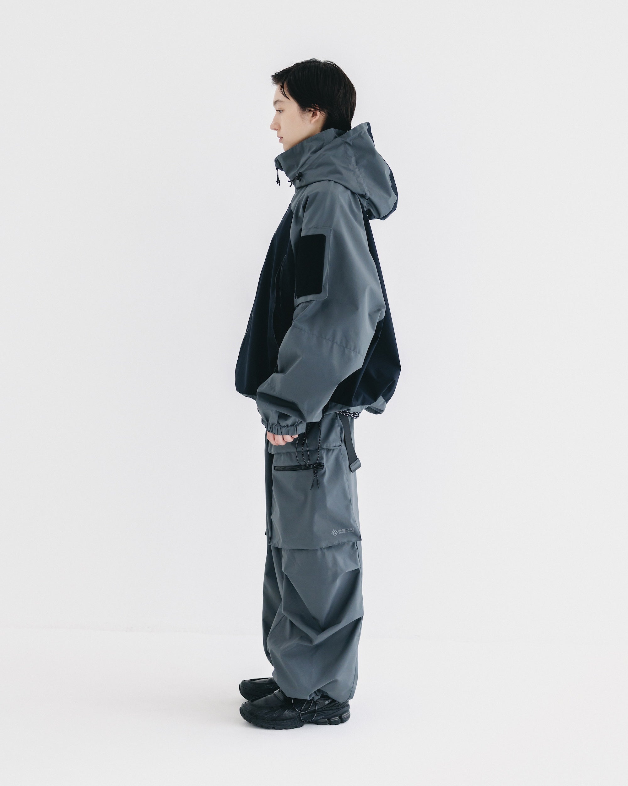 【9.17 WED 20:00- IN STOCK】+phenix WINDSTOPPER® by GORE-TEX LABS CITY MILITARY JACKET (GRAPHAITE GRAY× BLACK)