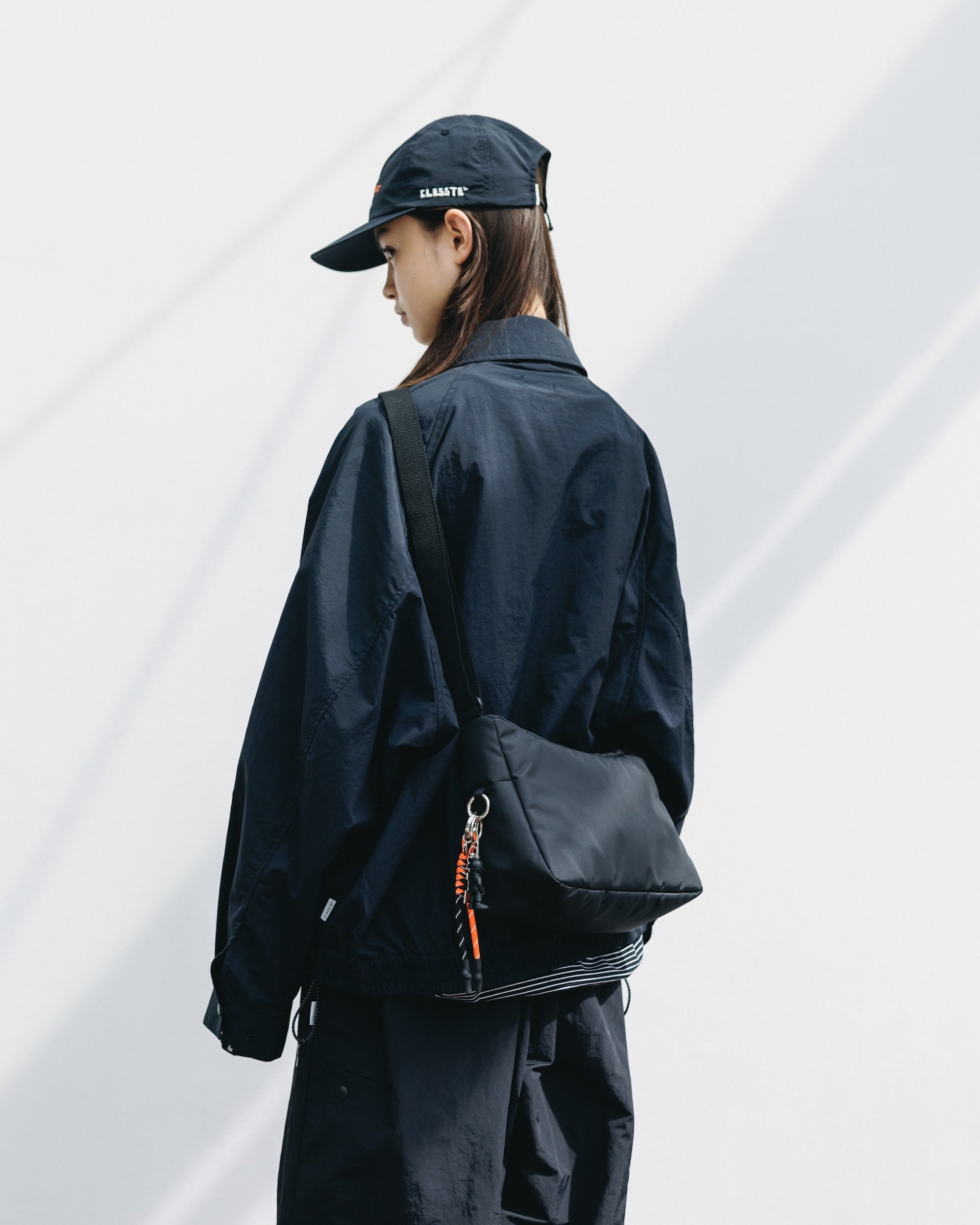 【10.15 WED 20:00- IN STOCK】WATER REPELLENT NYLON CITY UNIFORM UTILITY JACKET FOR YGM (BLACK×BLACK)