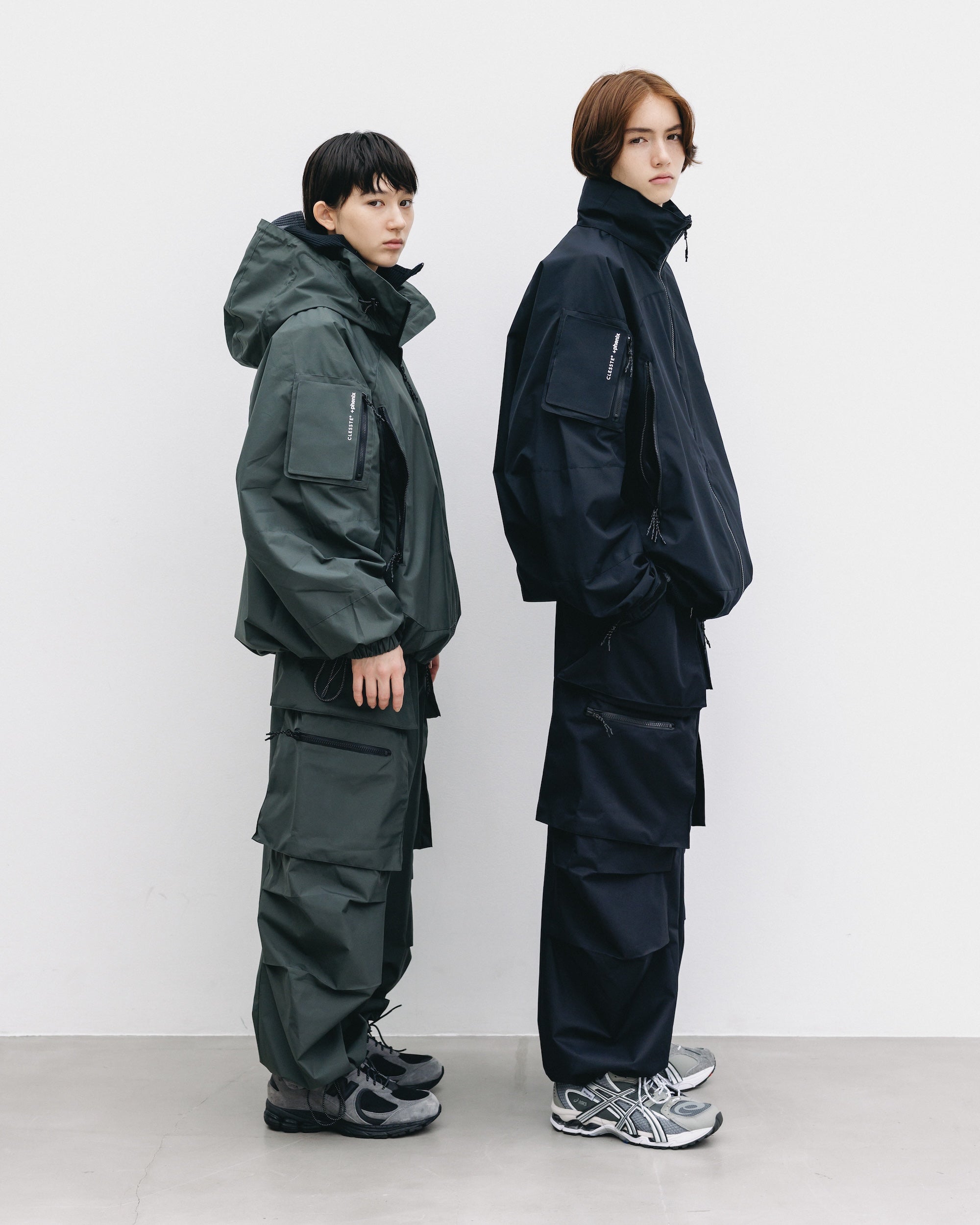 +phenix WINDSTOPPER® by GORE-TEX LABS TWILL CITY MILITARY CURVE PANTS (BLACK)