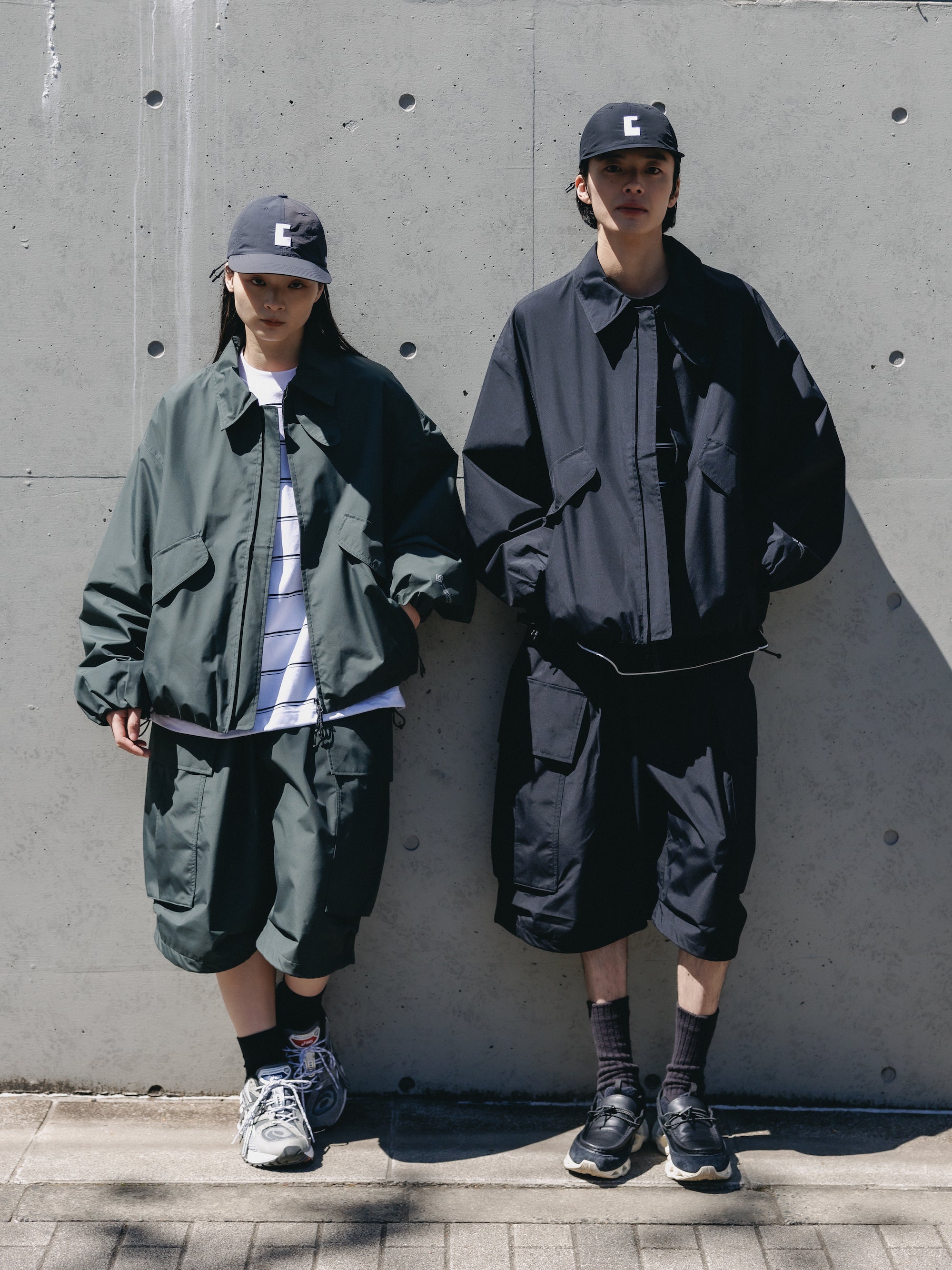 +PHENIX WINDSTOPPER® BY GORE-TEX LABS CITY MEGA POCKET BALLOON CARGO HALF PANTS(BLACK)